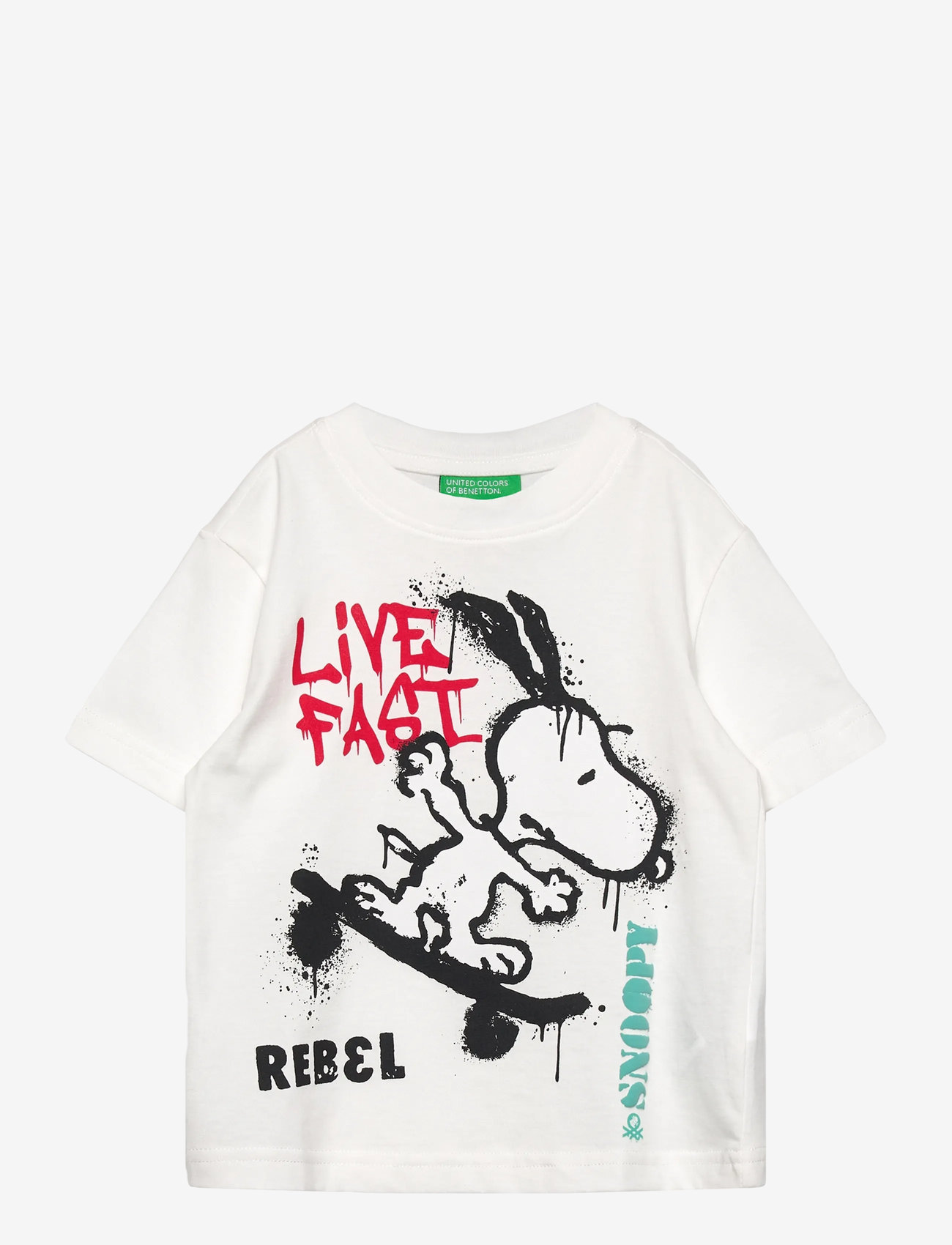 United Colors of Benetton - T-SHIRT - kortærmede t-shirts - white - 0