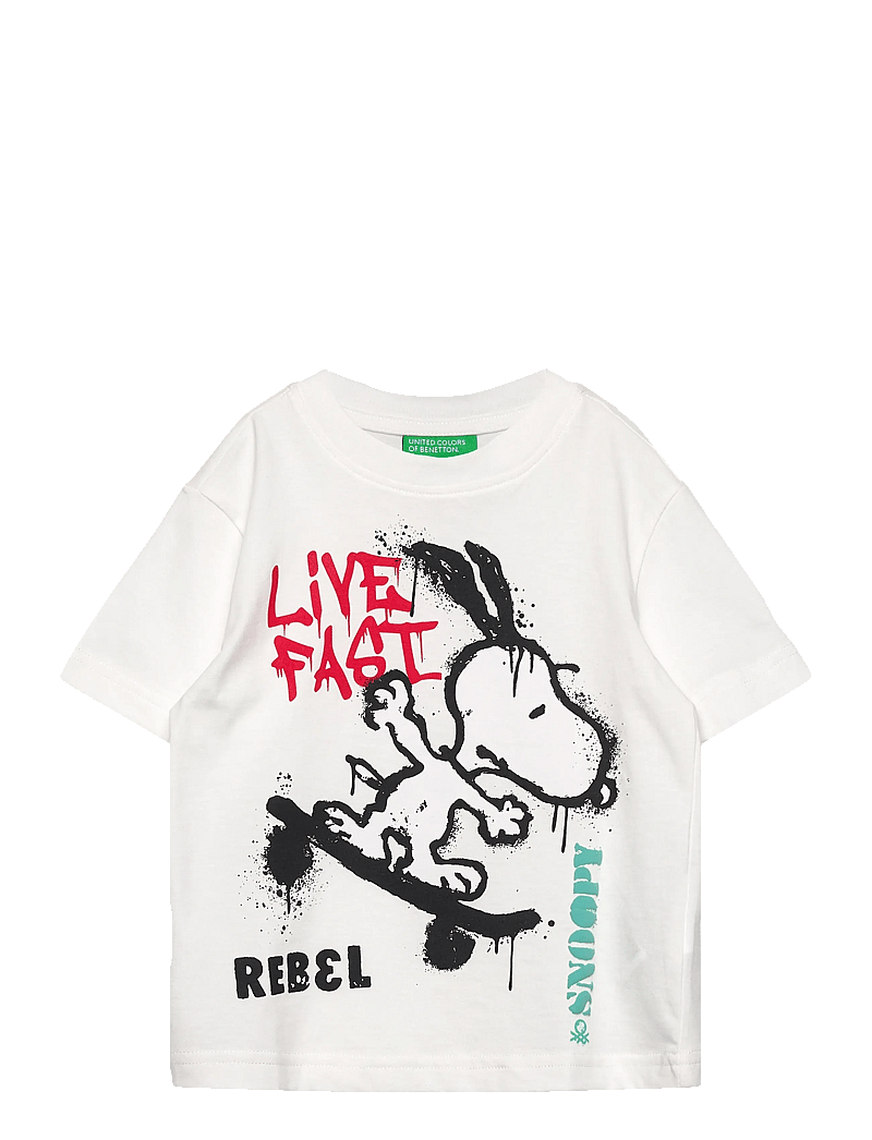 United Colors of Benetton - T-SHIRT - kortärmade t-shirts - white - 0