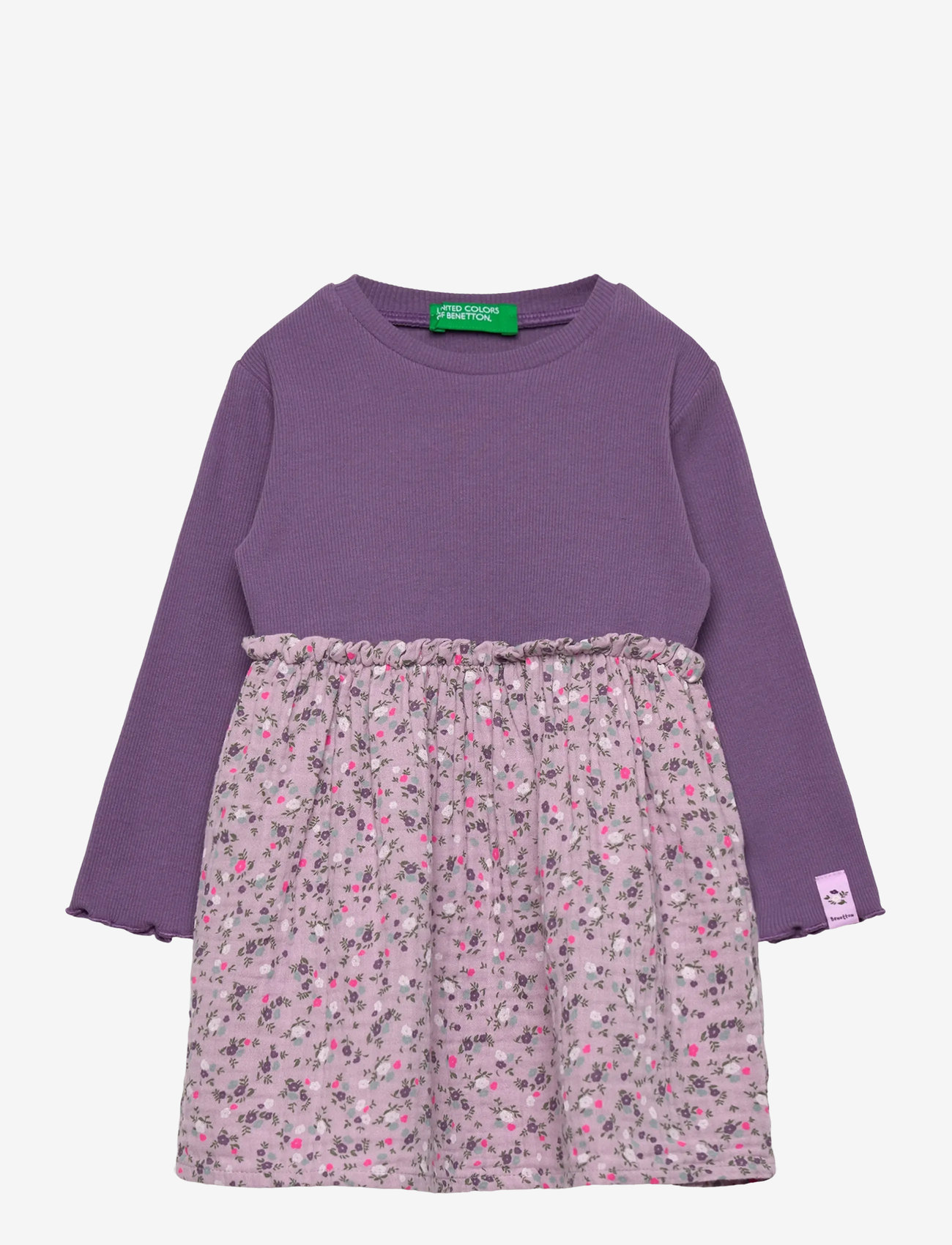 United Colors of Benetton - DRESS - langärmelige freizeitkleider - multicolor - 0