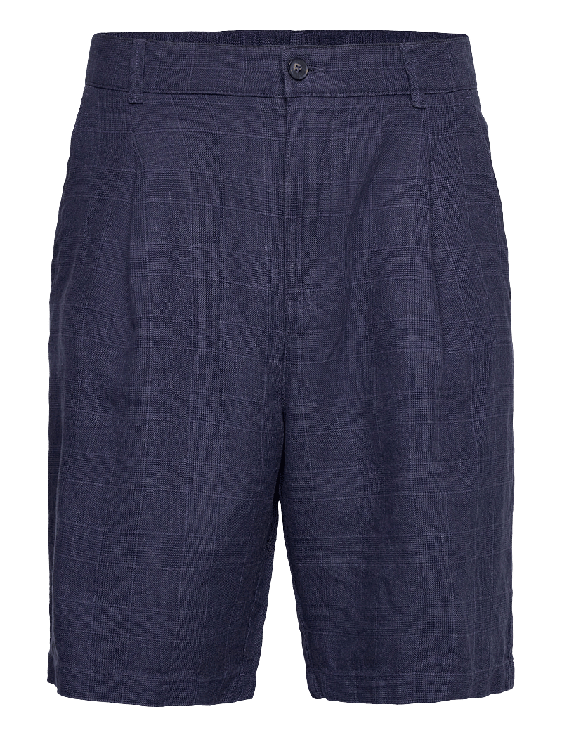 United Colors of Benetton - BERMUDA - leinen-shorts - blue - 0