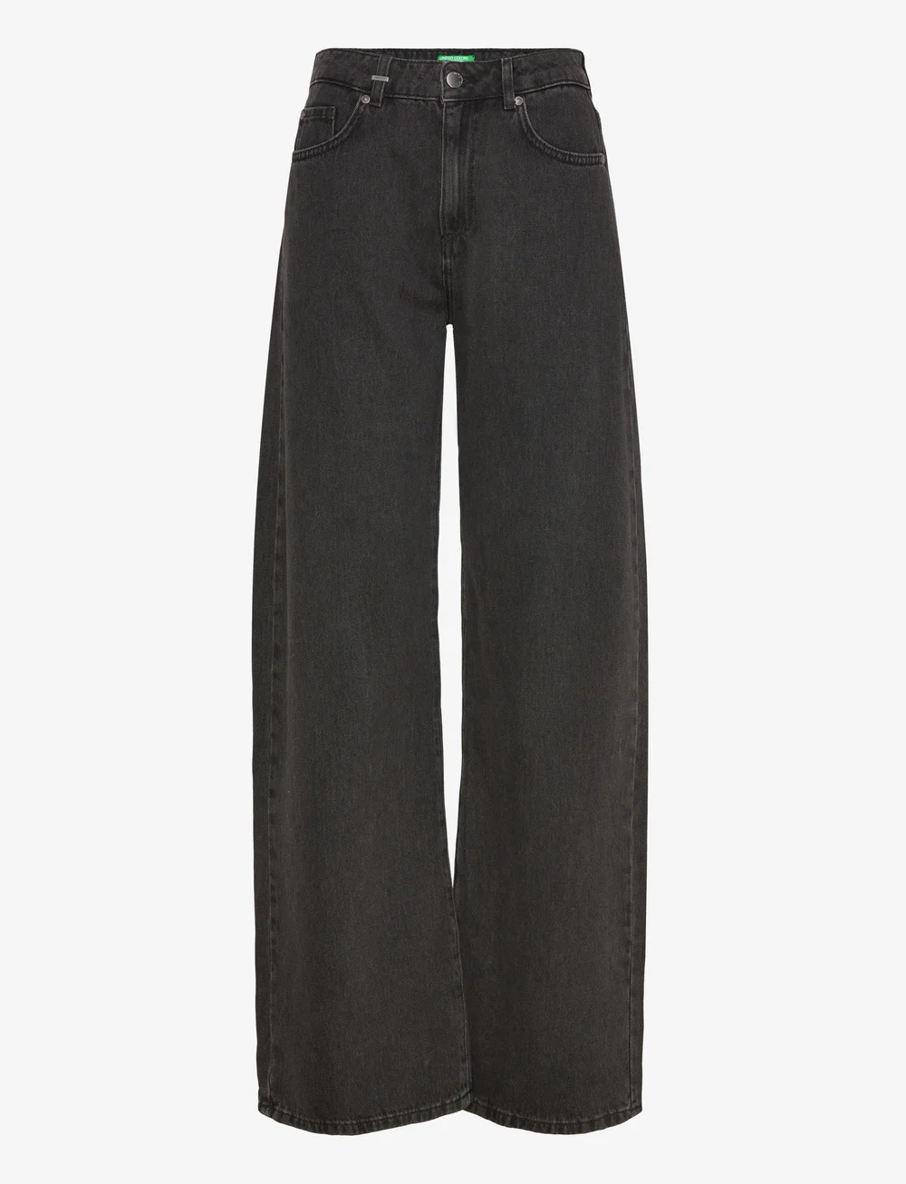 United Colors of Benetton - TROUSERS - laia säärega teksad - black - 0