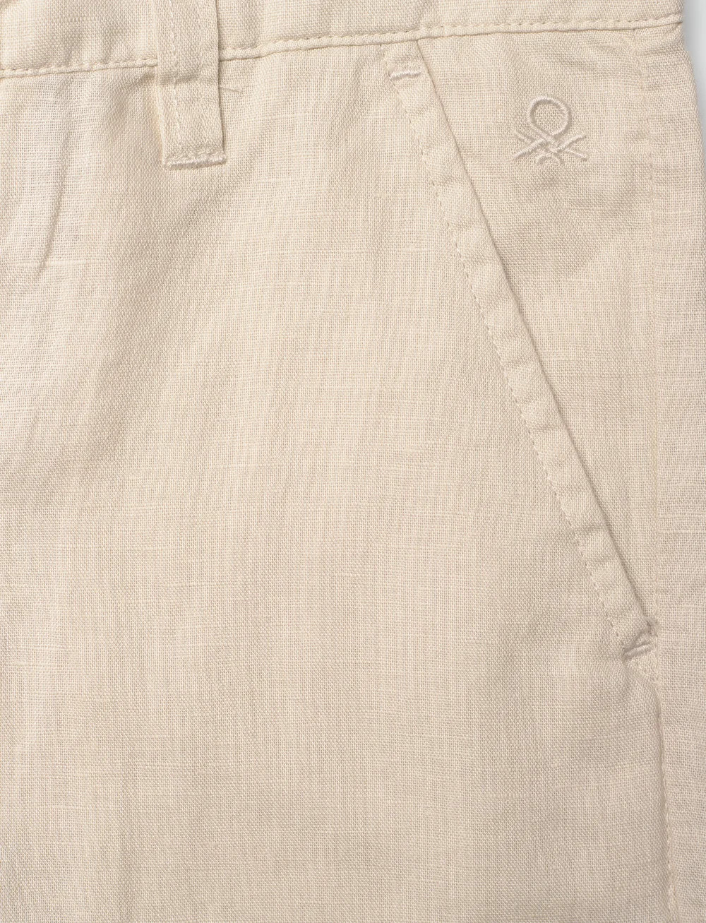 United Colors of Benetton - TROUSERS - leinen-kleidung - beige - 2