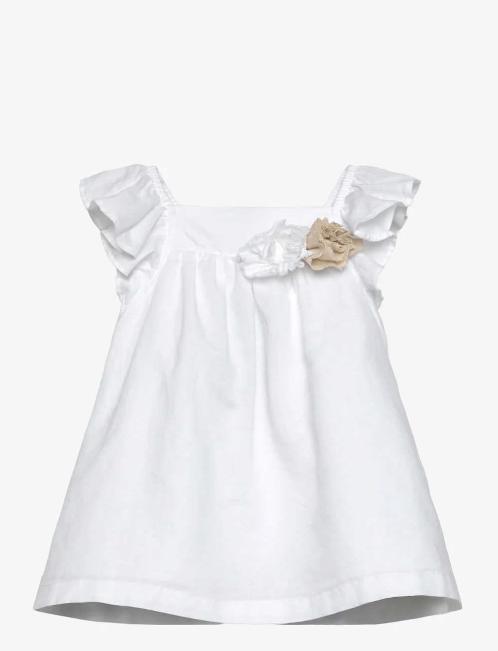 United Colors of Benetton - DRESS - kortærmede hverdagskjoler - white - 0