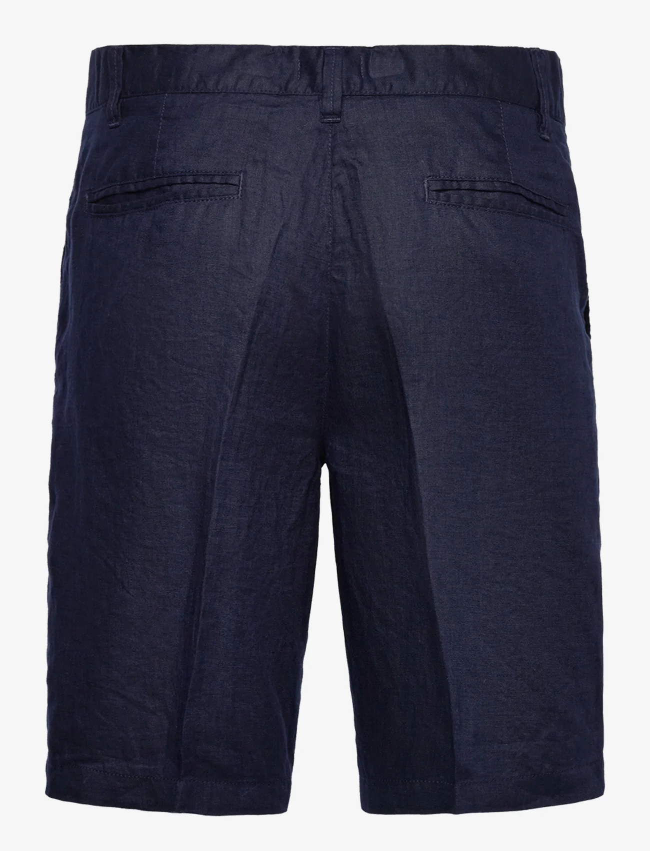 United Colors of Benetton - SHORTS - linen shorts - night blue - 1