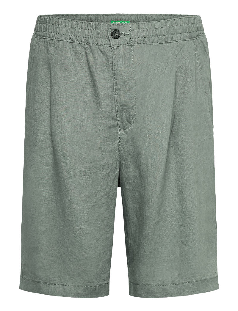 United Colors of Benetton - BERMUDA - linneshorts - green - 0
