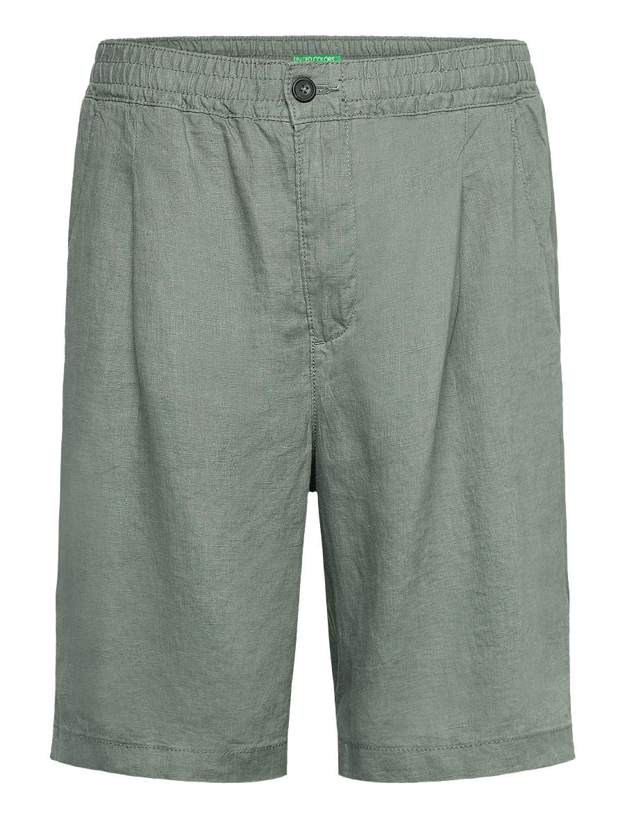 United Colors of Benetton - BERMUDA - hørshorts - green - 0
