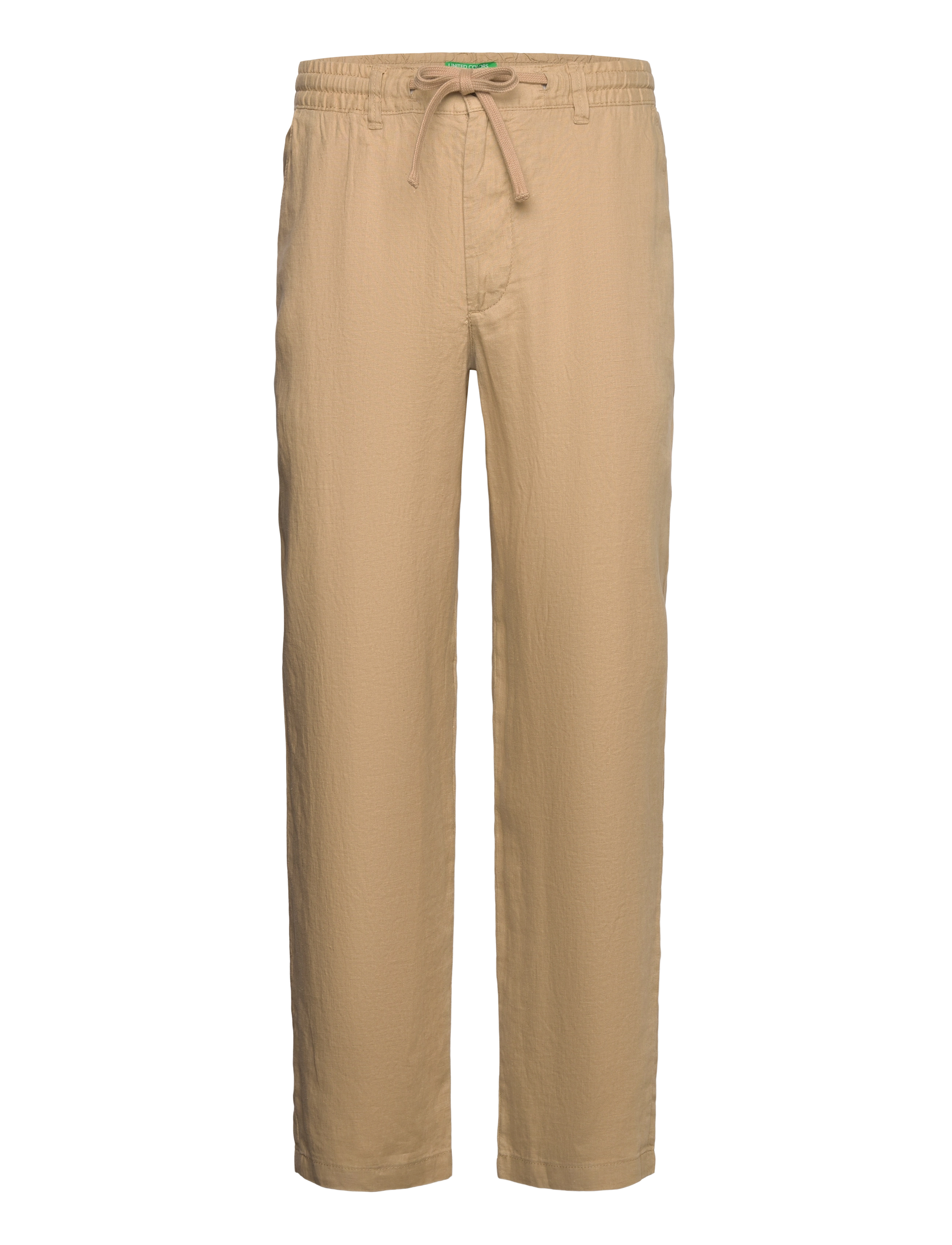 United Colors of Benetton Trousers, 44, Beige - Linen Männerswear