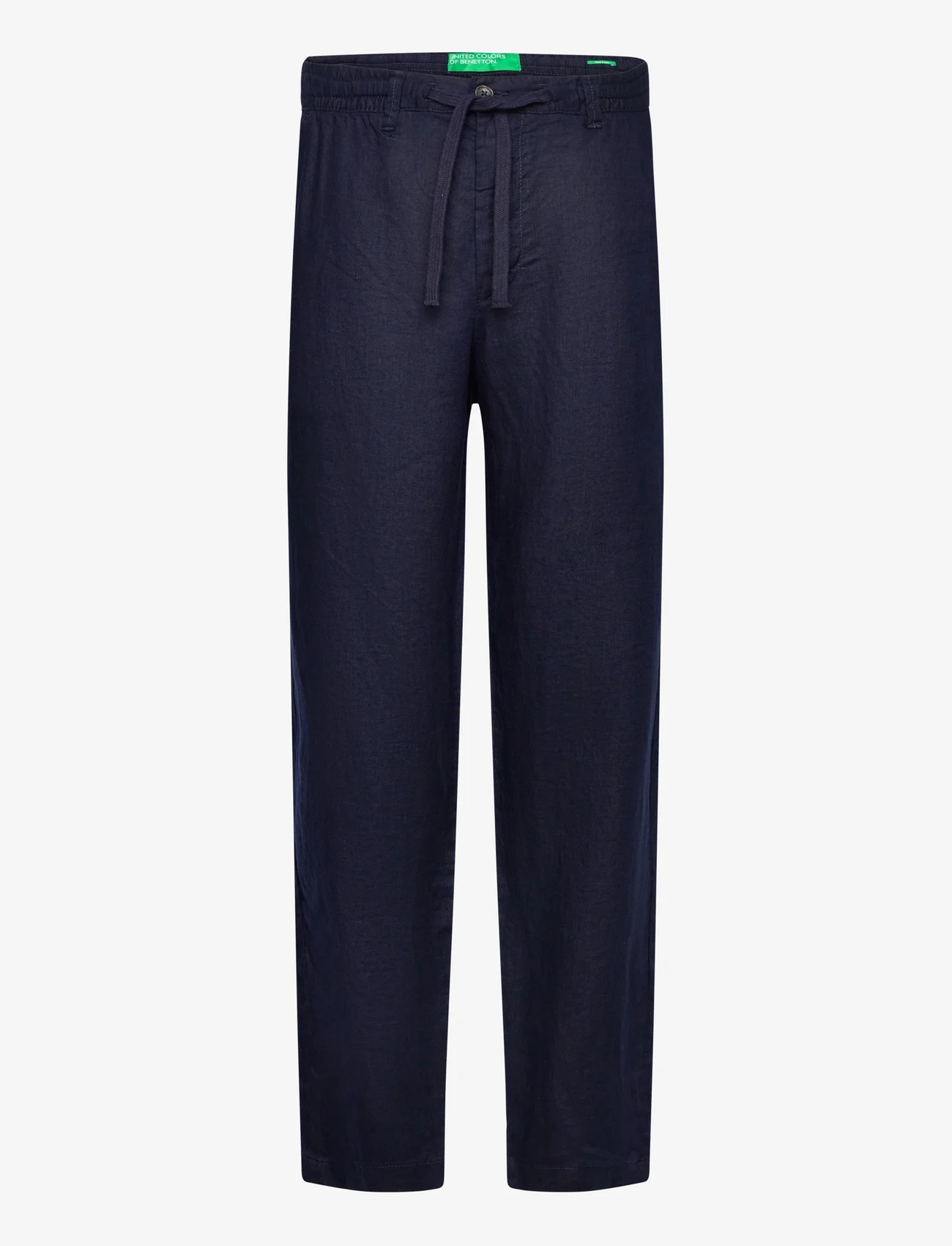 United Colors of Benetton - TROUSERS - linen trousers - night blue - 0