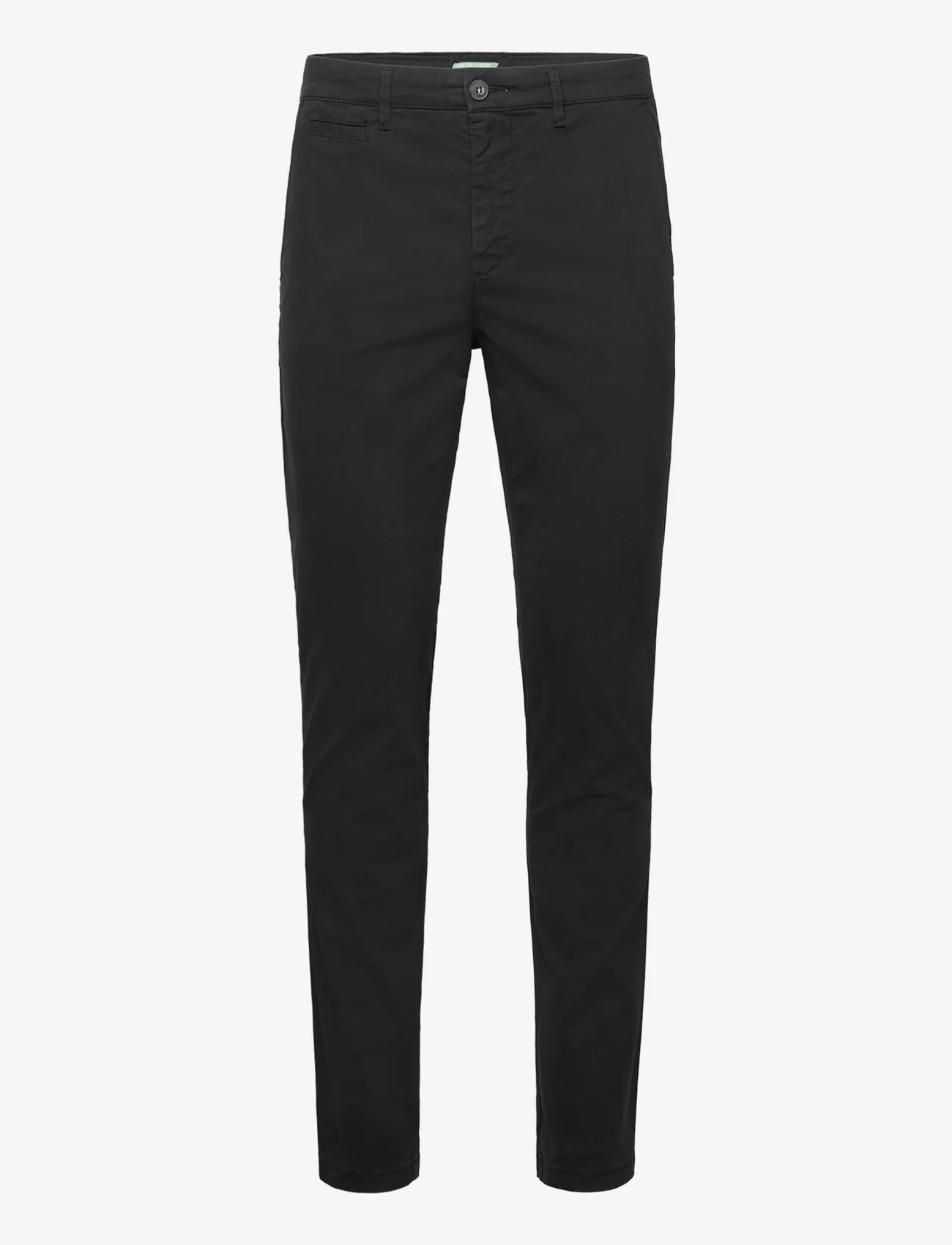 United Colors of Benetton - CHINO TROUSERS - chinosy - black - 0