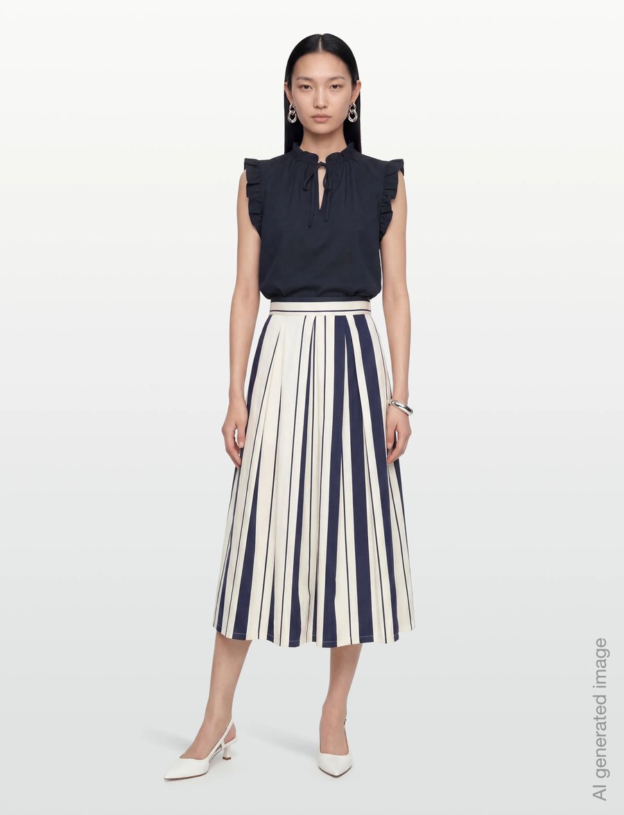 United Colors of Benetton - SKIRT - pleated skirts - multicolor - 0