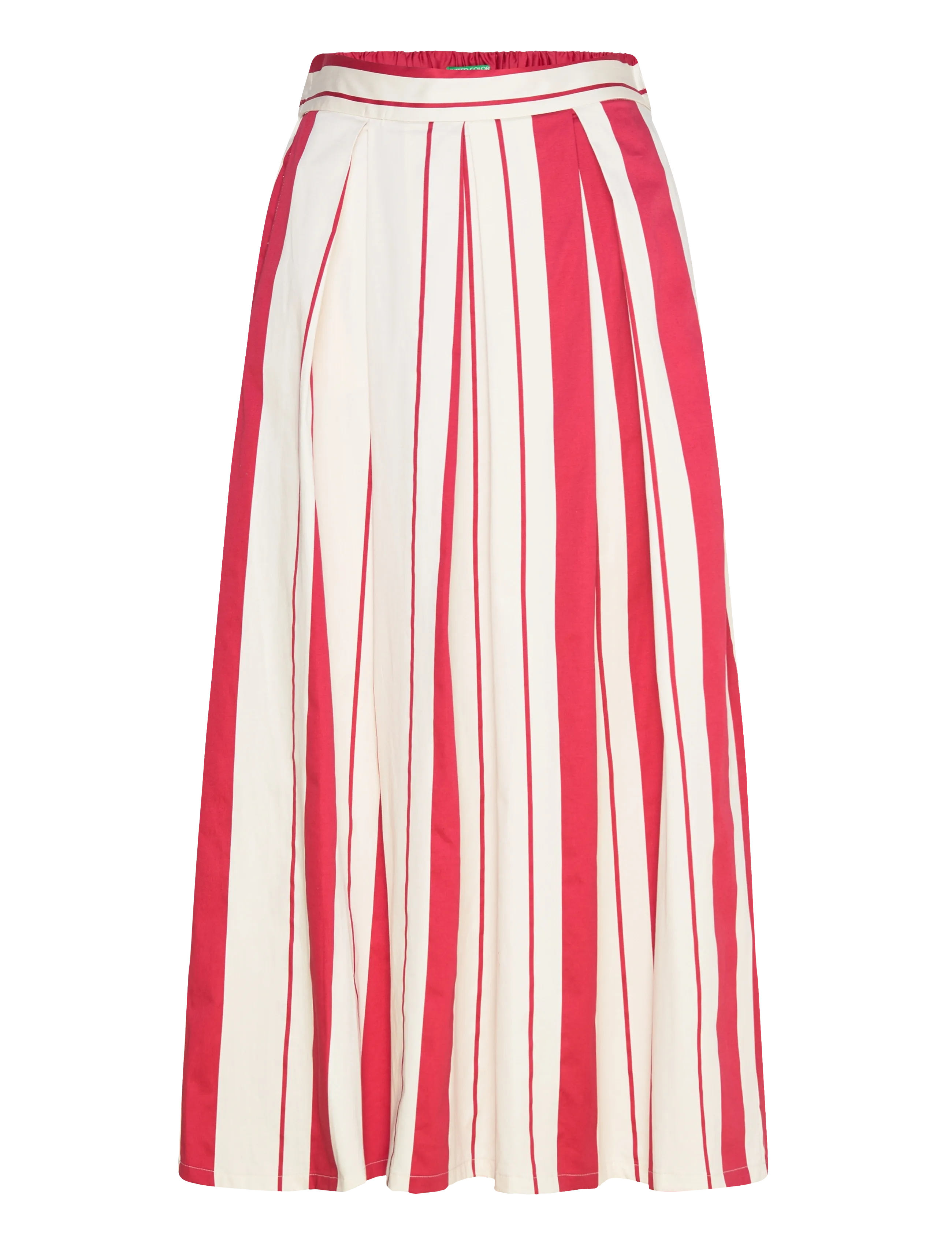 United Colors of Benetton SKIRT - Faltenröcke - MULTICOLOR / red