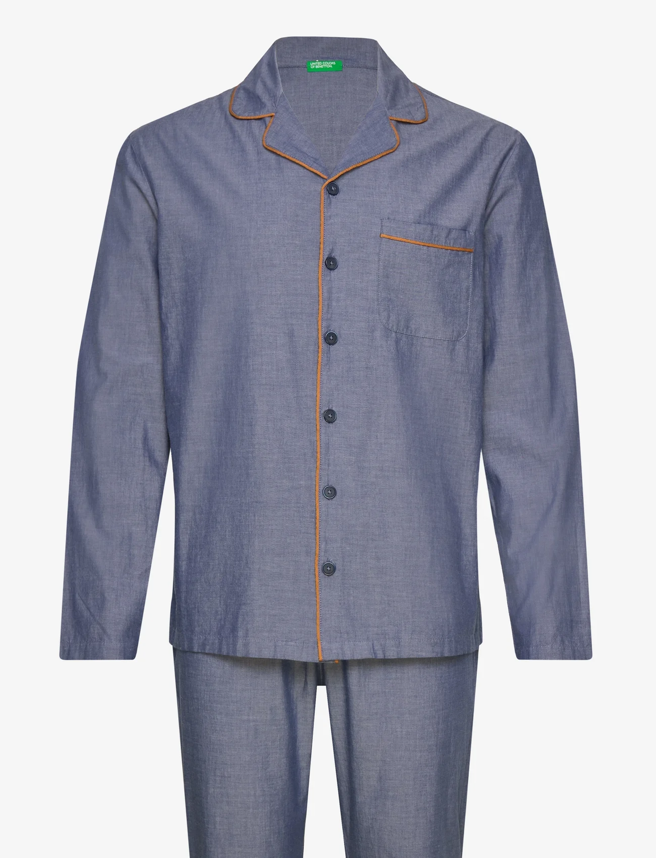 United Colors of Benetton - PYJAMA(SHIRT+TROUSER - pyjamasets - denim blu - 0
