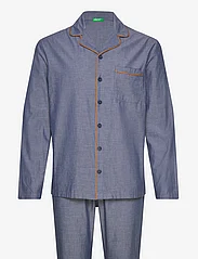 United Colors of Benetton - PYJAMA(SHIRT+TROUSER - pyjamasset - denim blu - 0