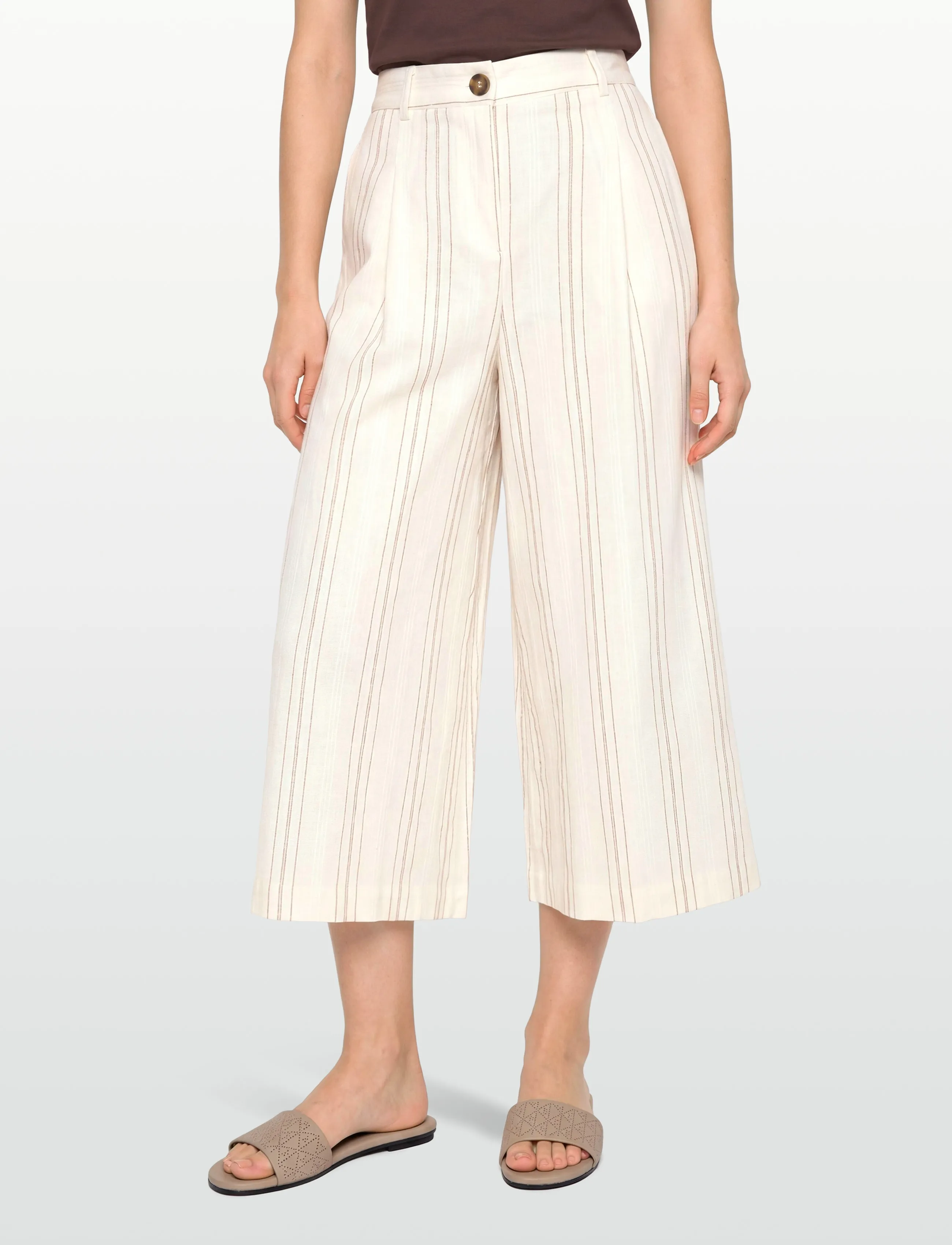 United Colors of Benetton - TROUSERS - culotte püksid - cream - 3