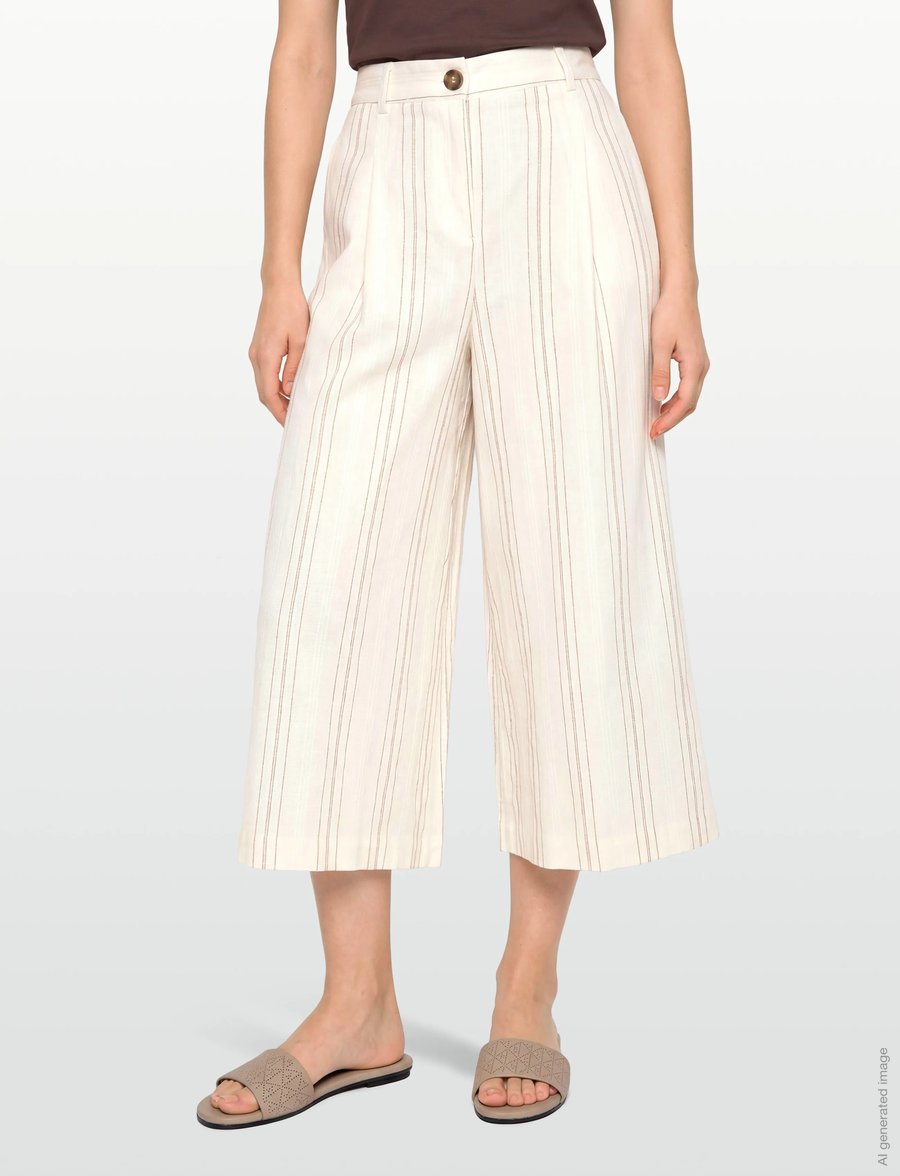 United Colors of Benetton - TROUSERS - culotte püksid - cream - 3
