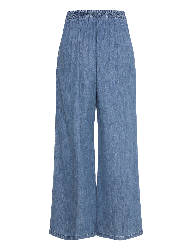 United Colors of Benetton - TROUSERS - hosen mit weitem bein - blue - 1