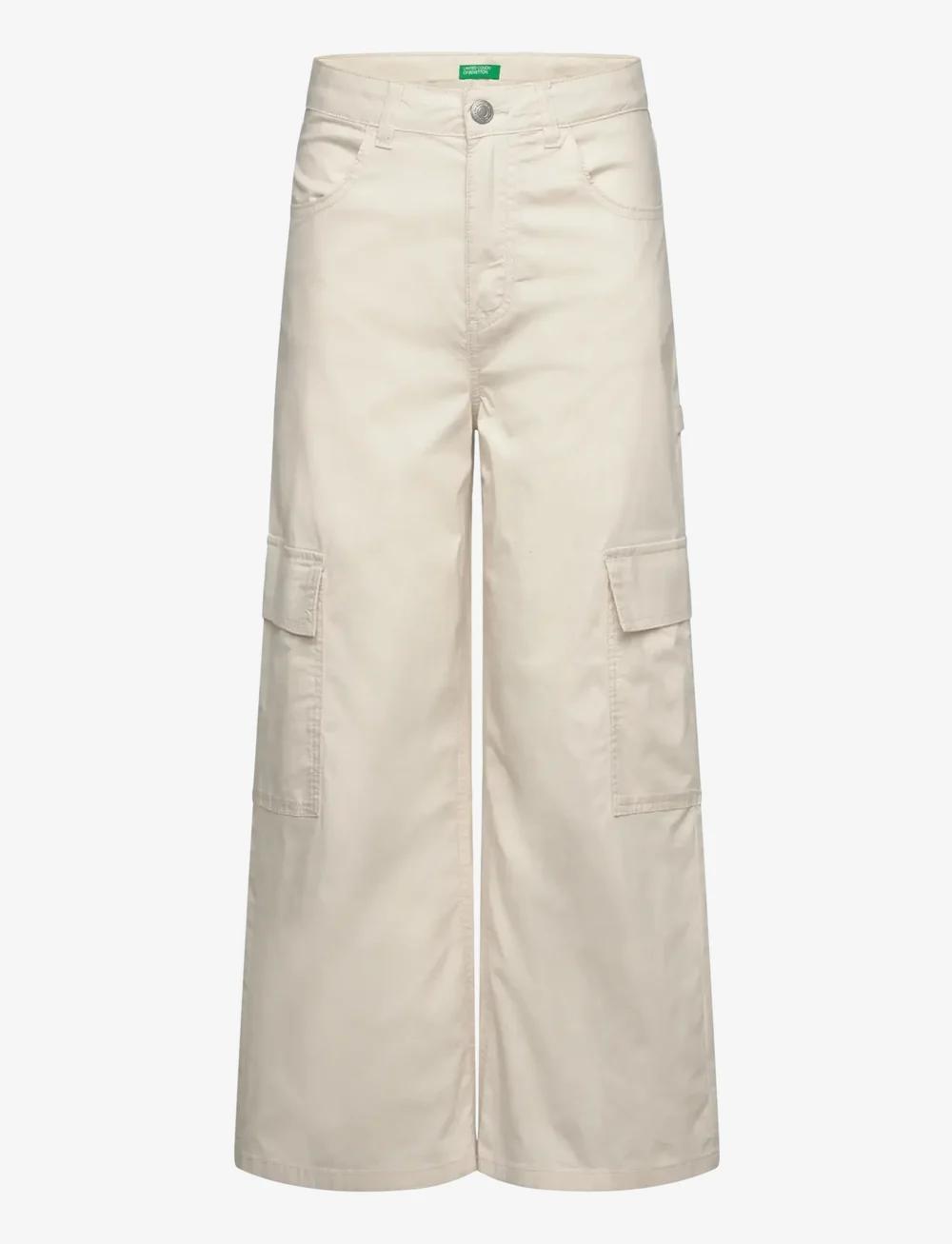 United Colors of Benetton - TROUSERS - cargobukser - cream - 0