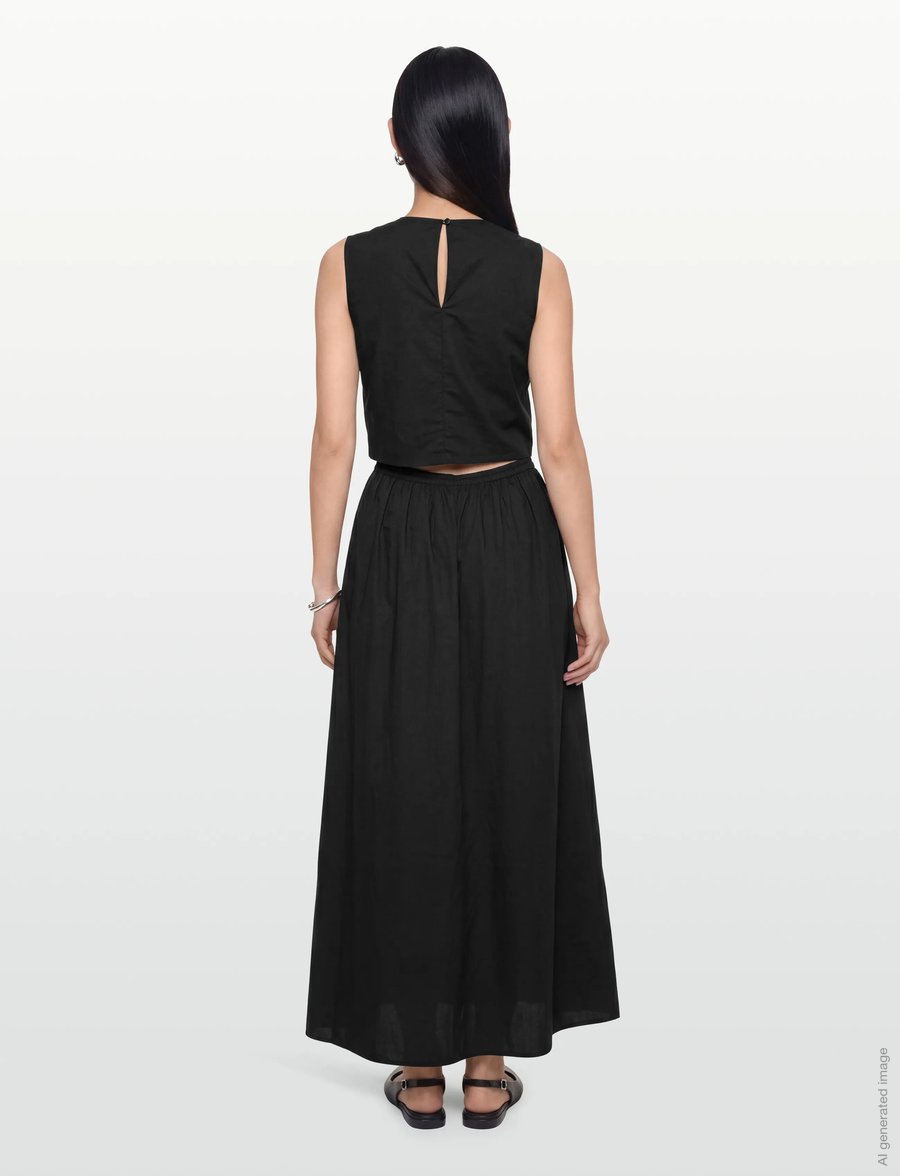 United Colors of Benetton - DRESS - robes d'été - black - 4