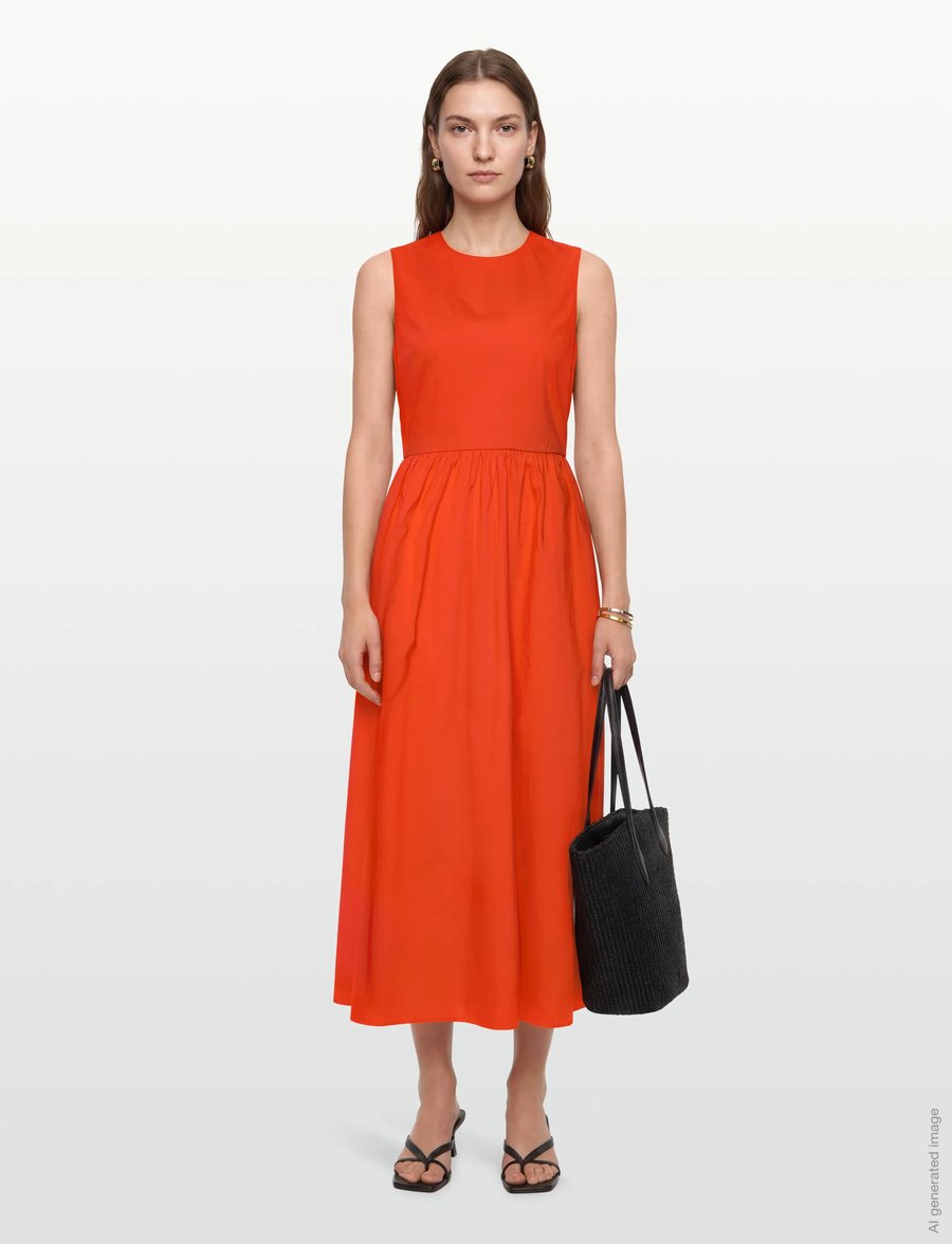 United Colors of Benetton - DRESS - zomerjurken - red - 0