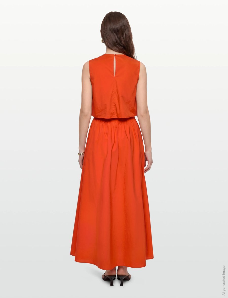 United Colors of Benetton - DRESS - zomerjurken - red - 4