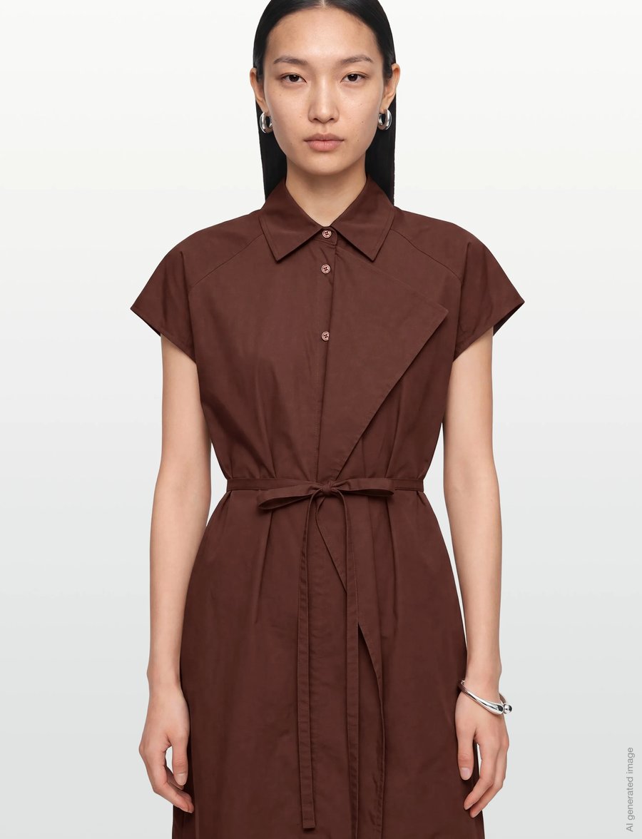 United Colors of Benetton - DRESS - robes chemises - brown - 5