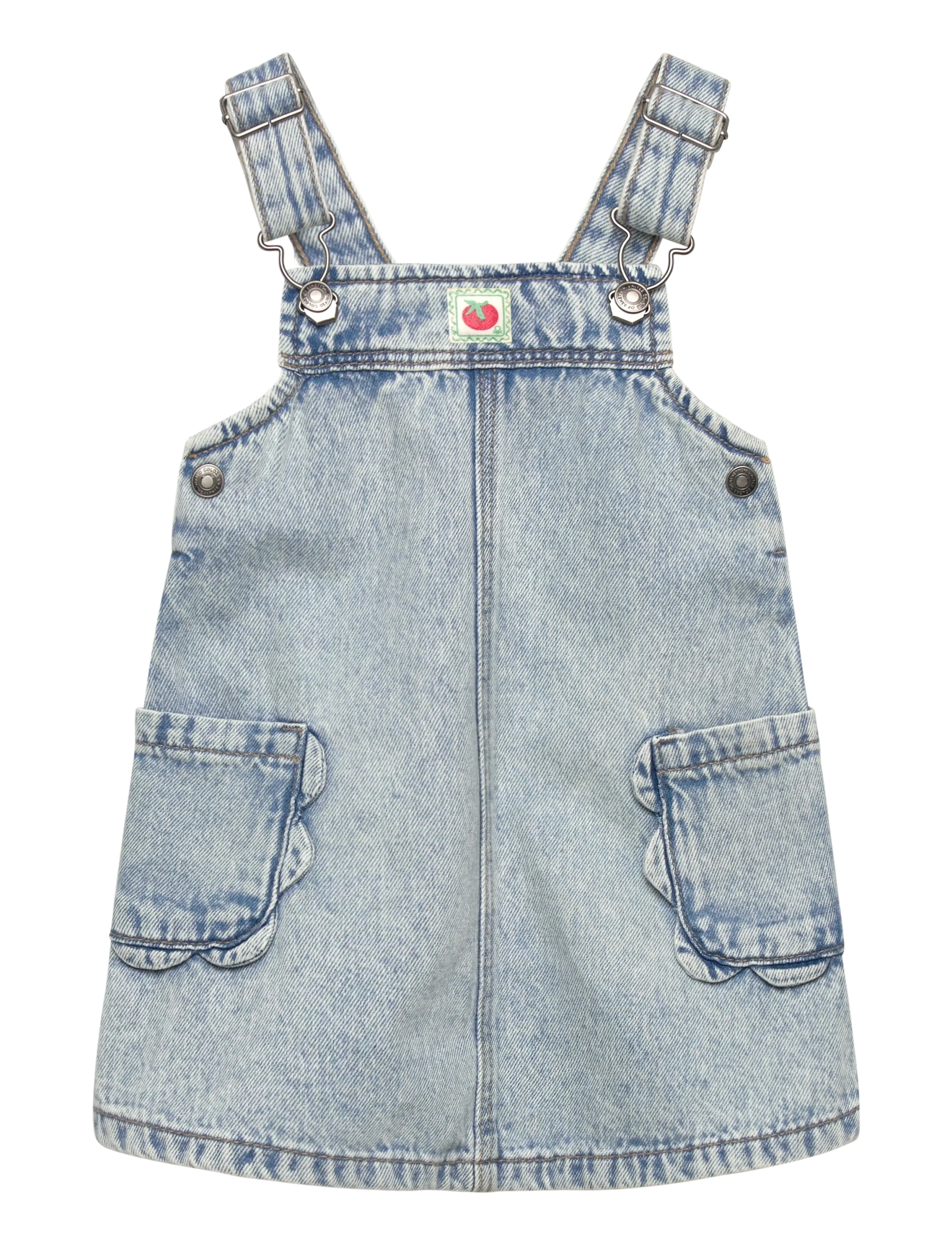 United Colors of Benetton Skirt Dungaree, 116, Blue, Kjoler > Dungaree-Kjole, Børn
