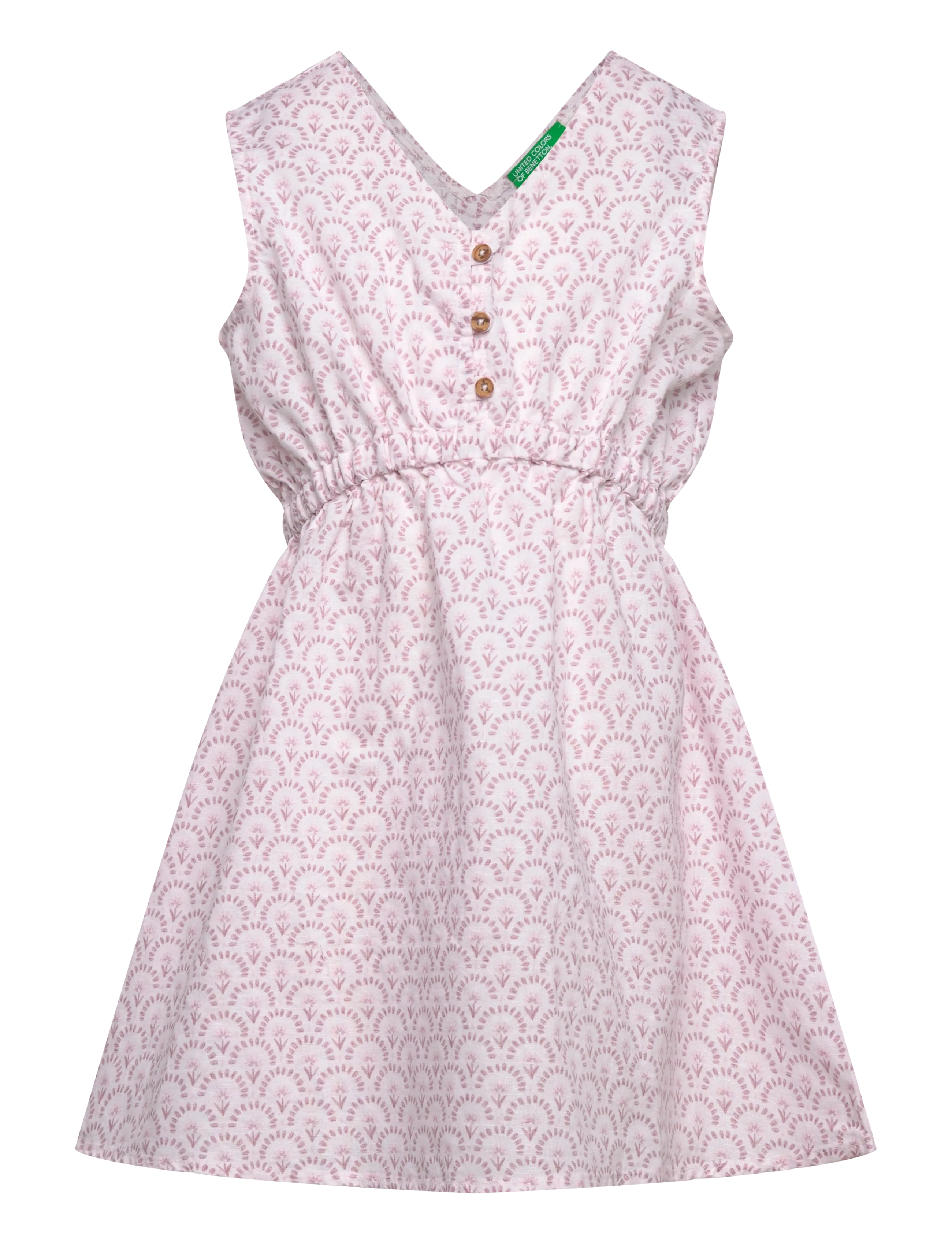 United Colors of Benetton DRESS - Teens 140-176 - MULTICOLOR / cream