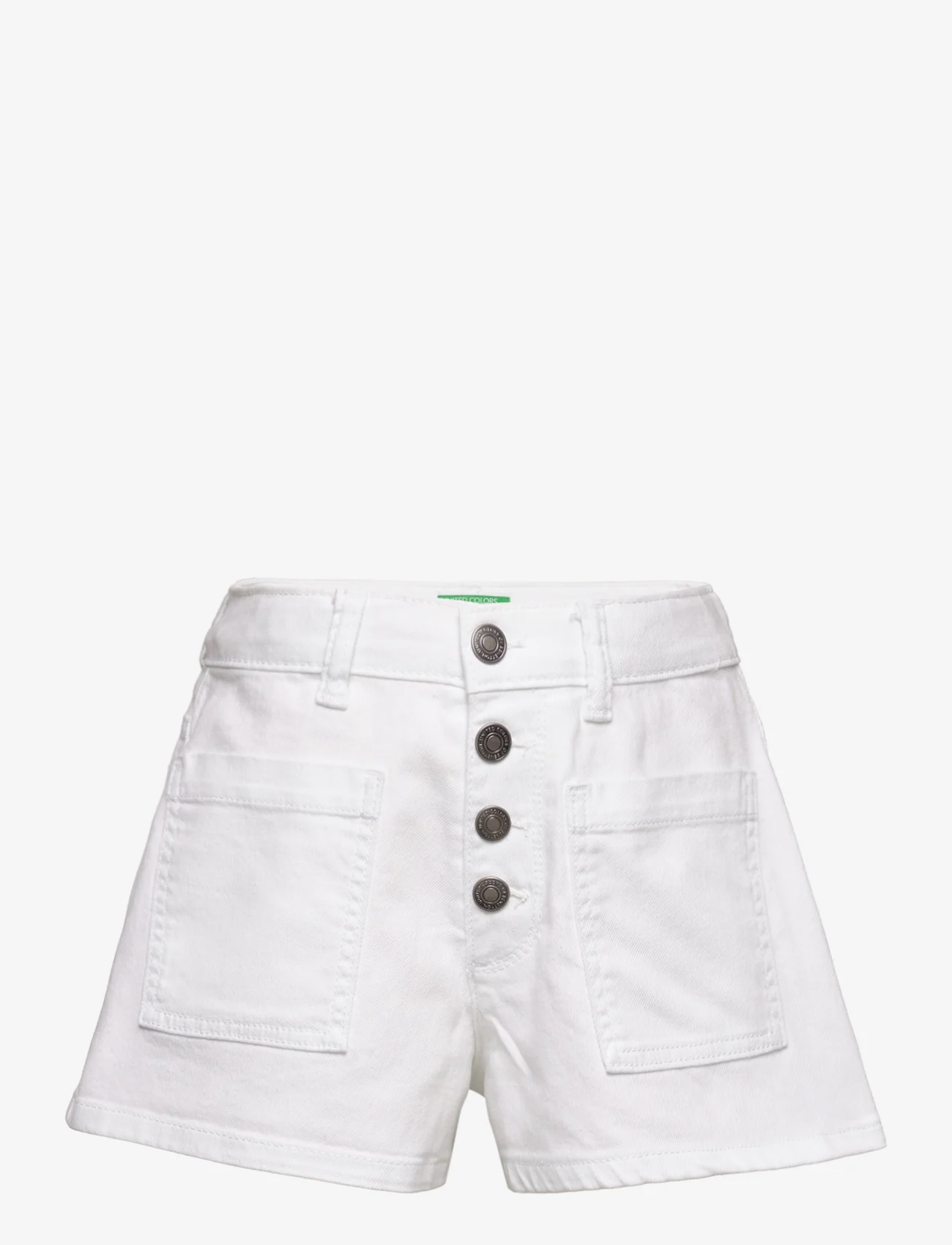 United Colors of Benetton - SHORTS - denim shorts - optical white - 0