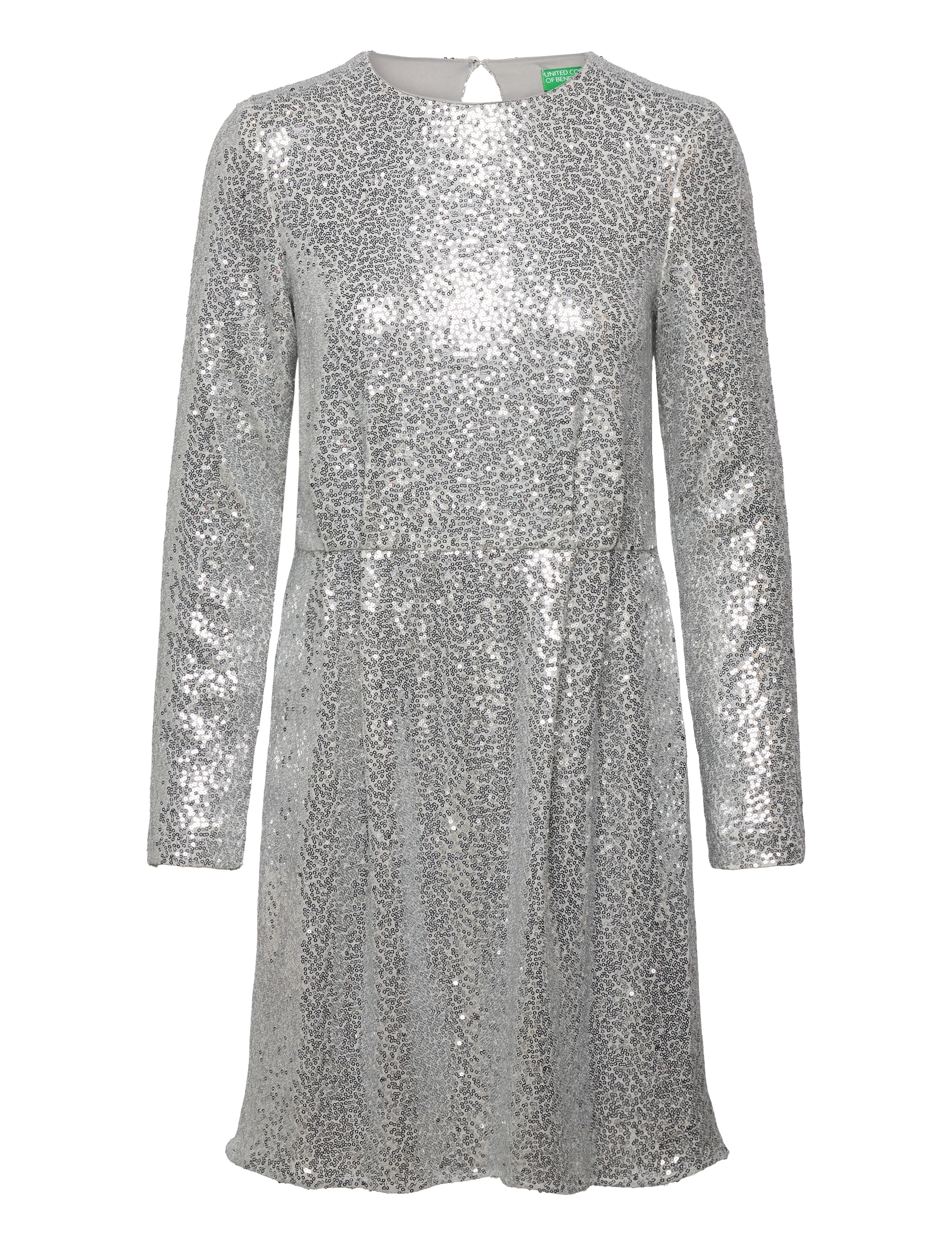 UNITED COLORS OF BENETTON Kleid Silber - M - Damen
