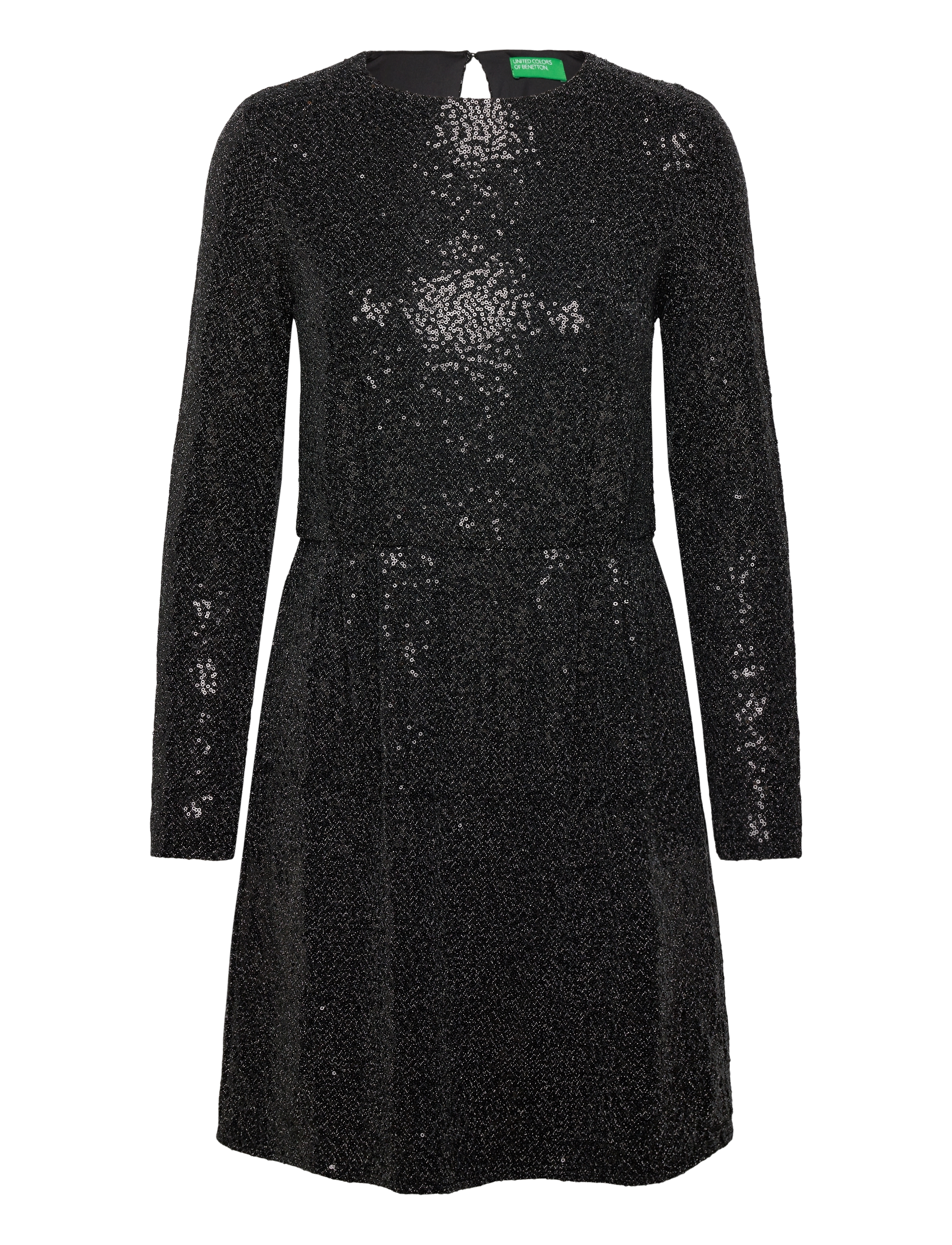 UNITED COLORS OF BENETTON Kleid Schwarz - S - Damen
