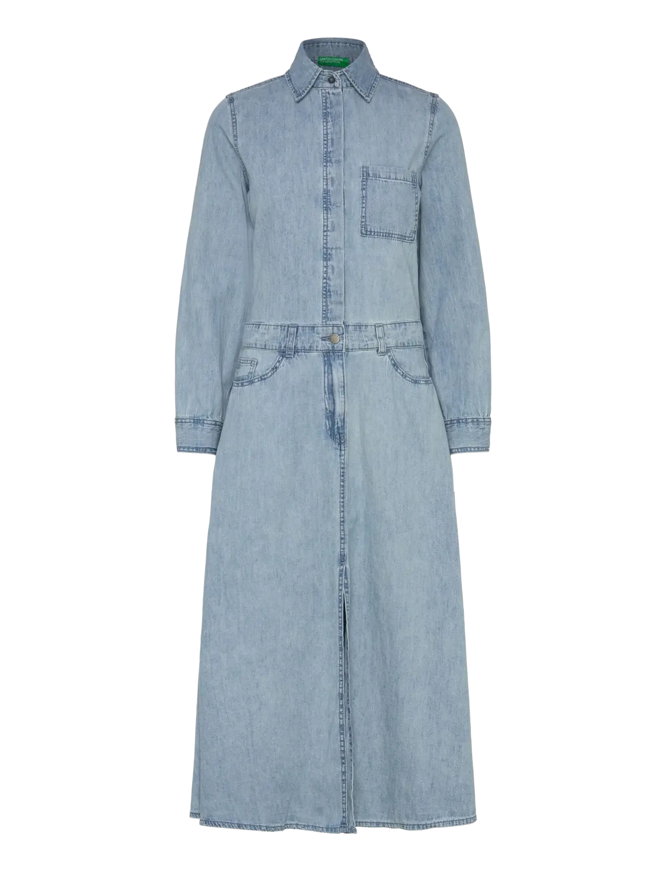 UNITED COLORS OF BENETTON Kleid Blau - L - Damen