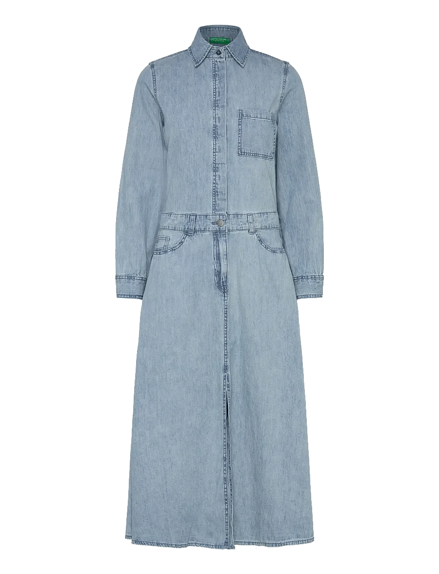 United Colors of Benetton - DRESS - robes en jeans - blue - 0