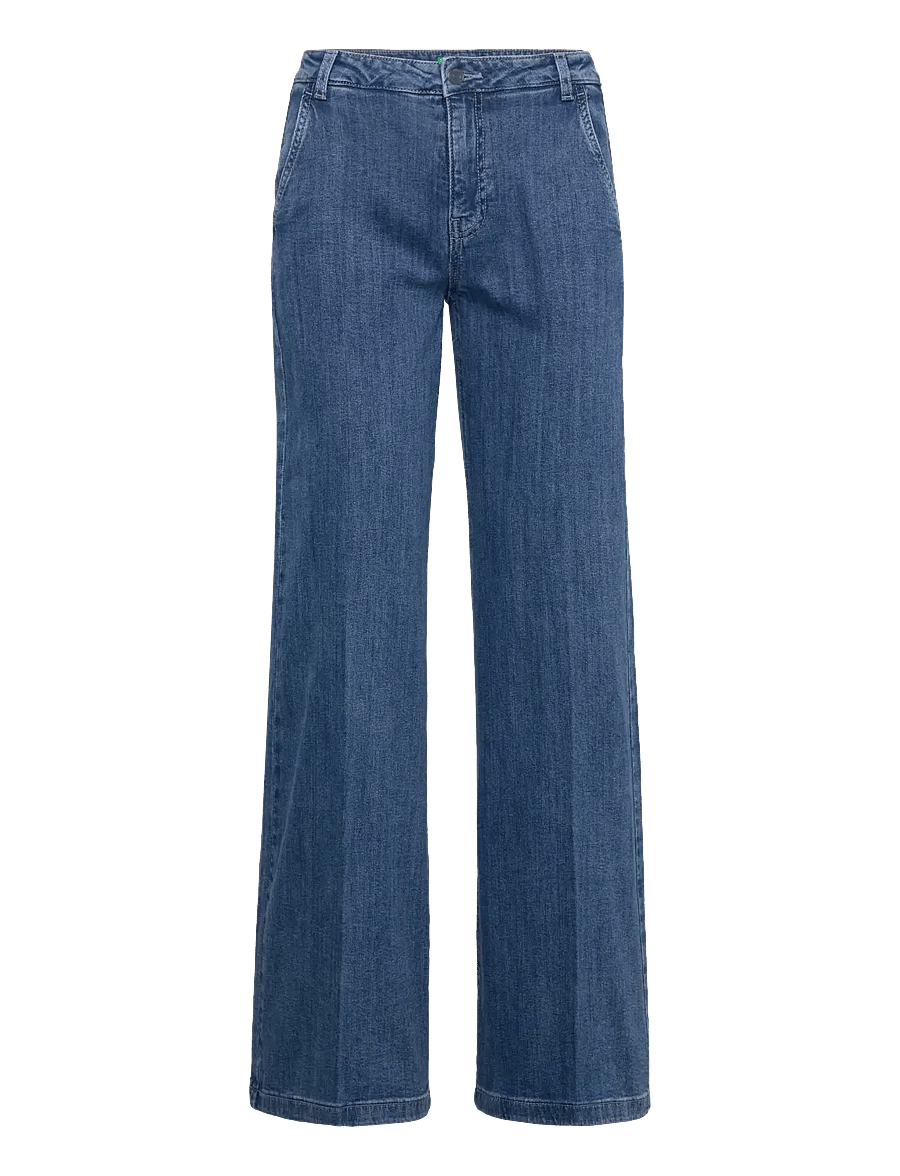 United Colors of Benetton - TROUSERS - schlaghosen - blue - 0