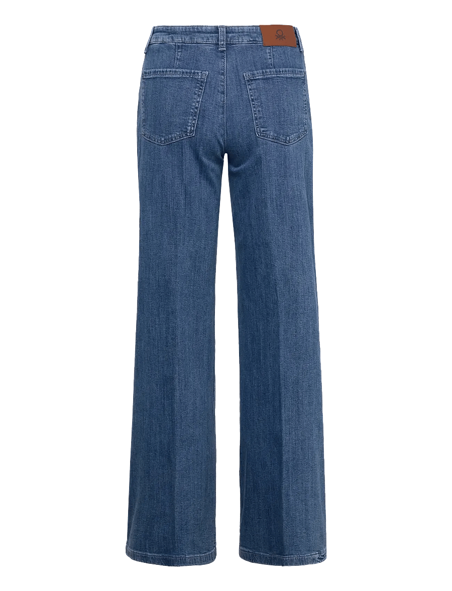 United Colors of Benetton - TROUSERS - schlaghosen - blue - 1