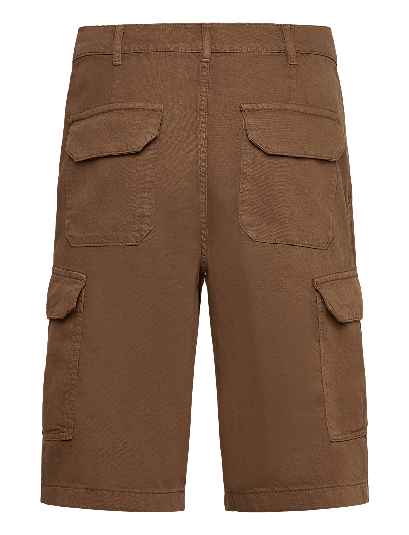 United Colors of Benetton - BERMUDA - linen shorts - brown - 1