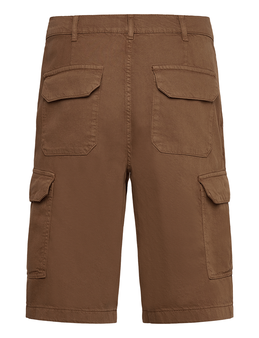 United Colors of Benetton - BERMUDA - hørshorts - brown - 1