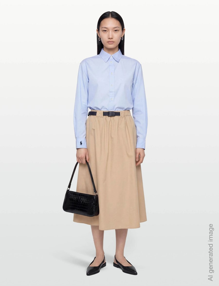United Colors of Benetton - SKIRT - midi nederdele - beige - 0