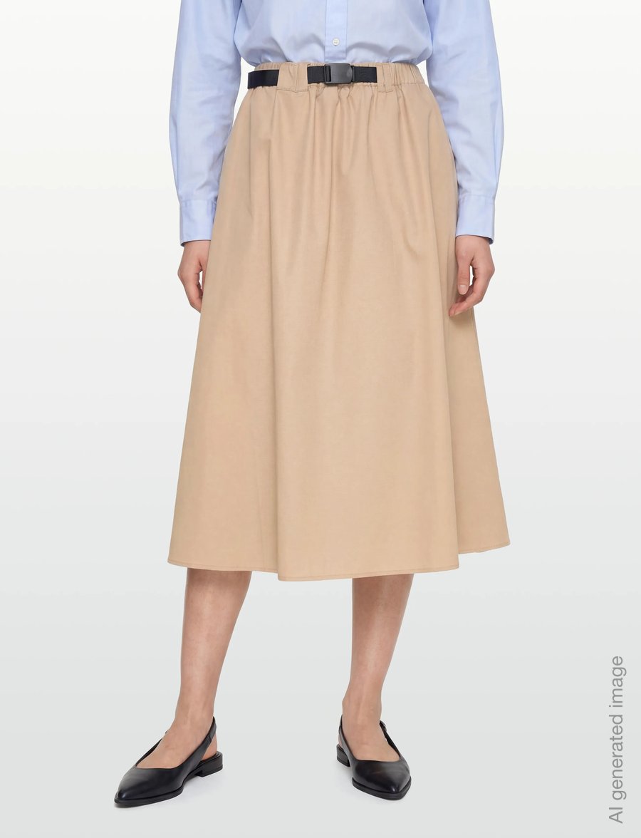 United Colors of Benetton - SKIRT - midi nederdele - beige - 4