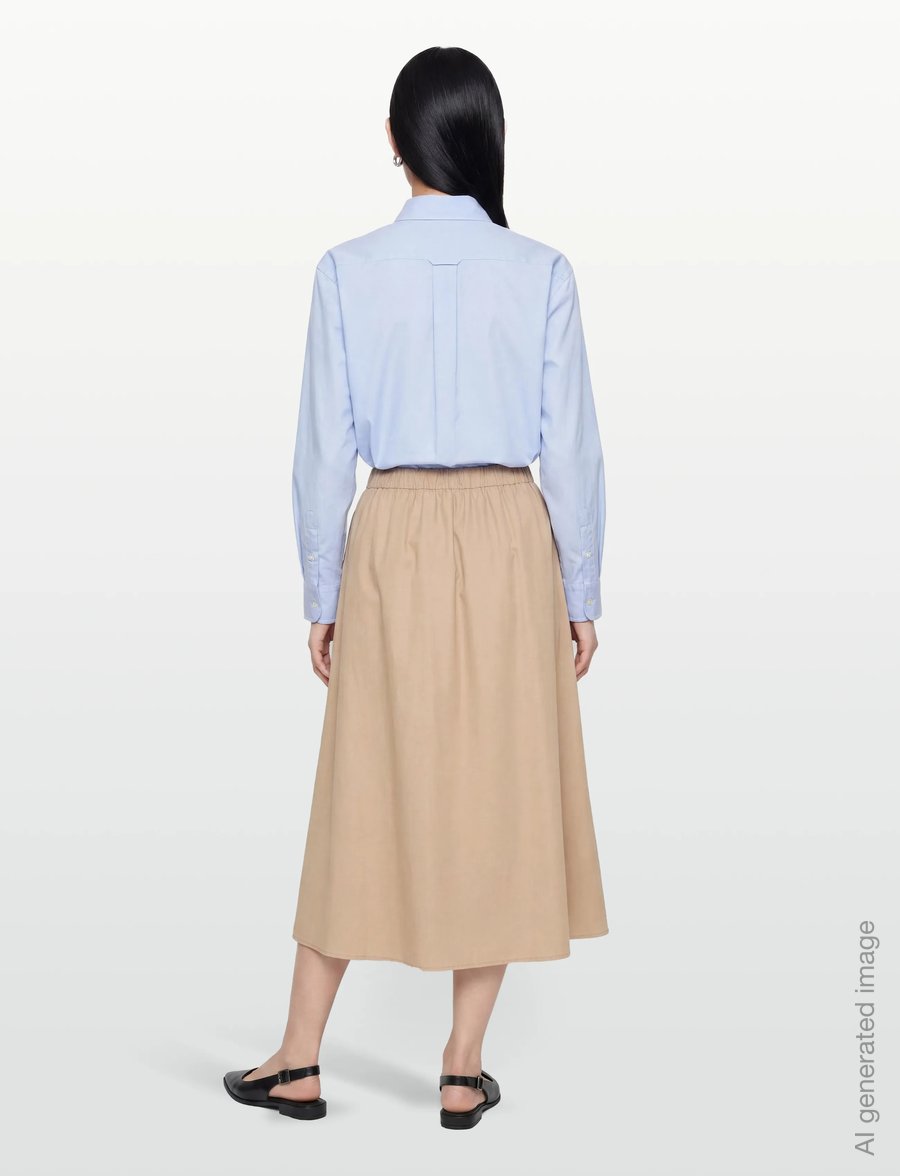 United Colors of Benetton - SKIRT - midi nederdele - beige - 5