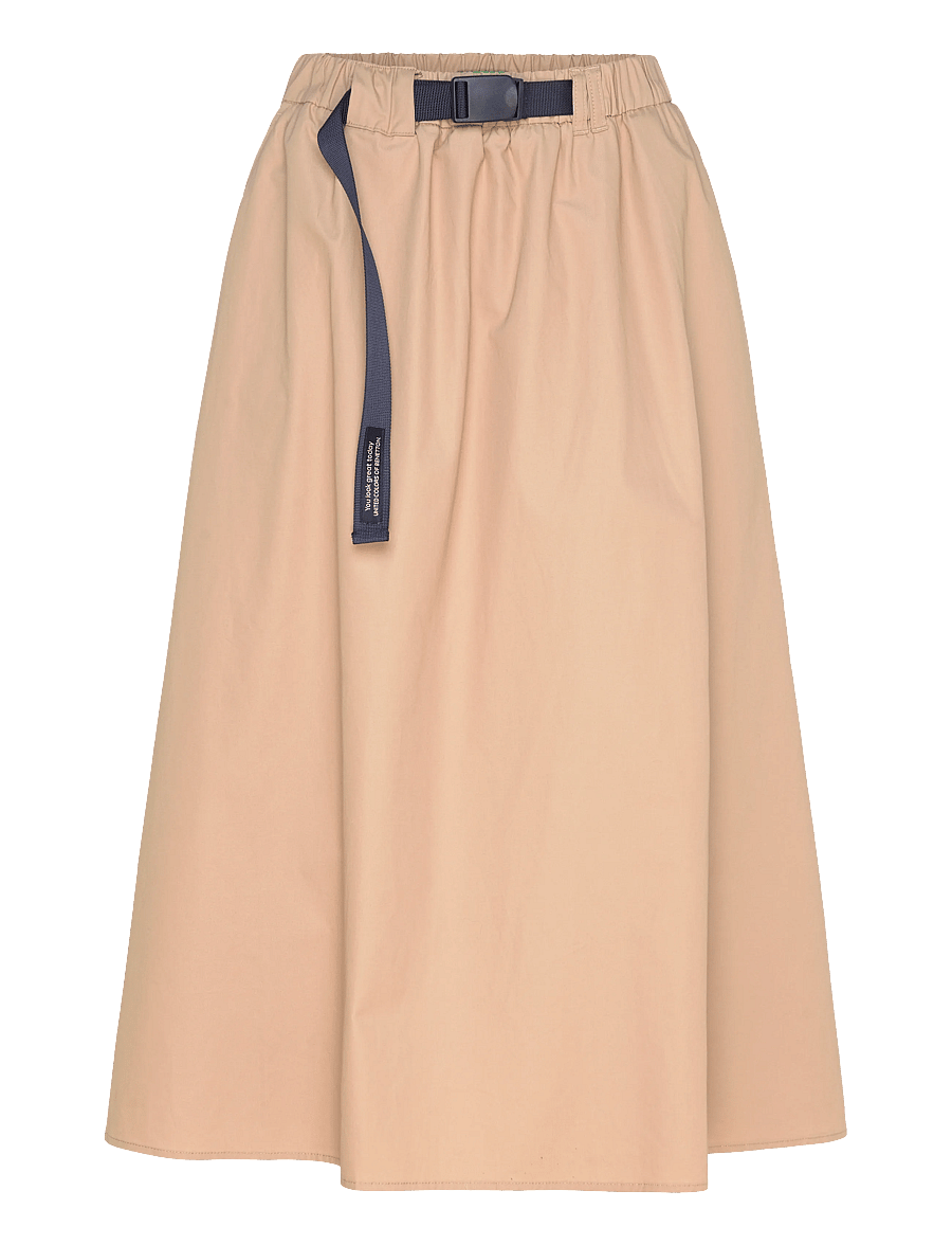 United Colors of Benetton - SKIRT - midi nederdele - beige - 3