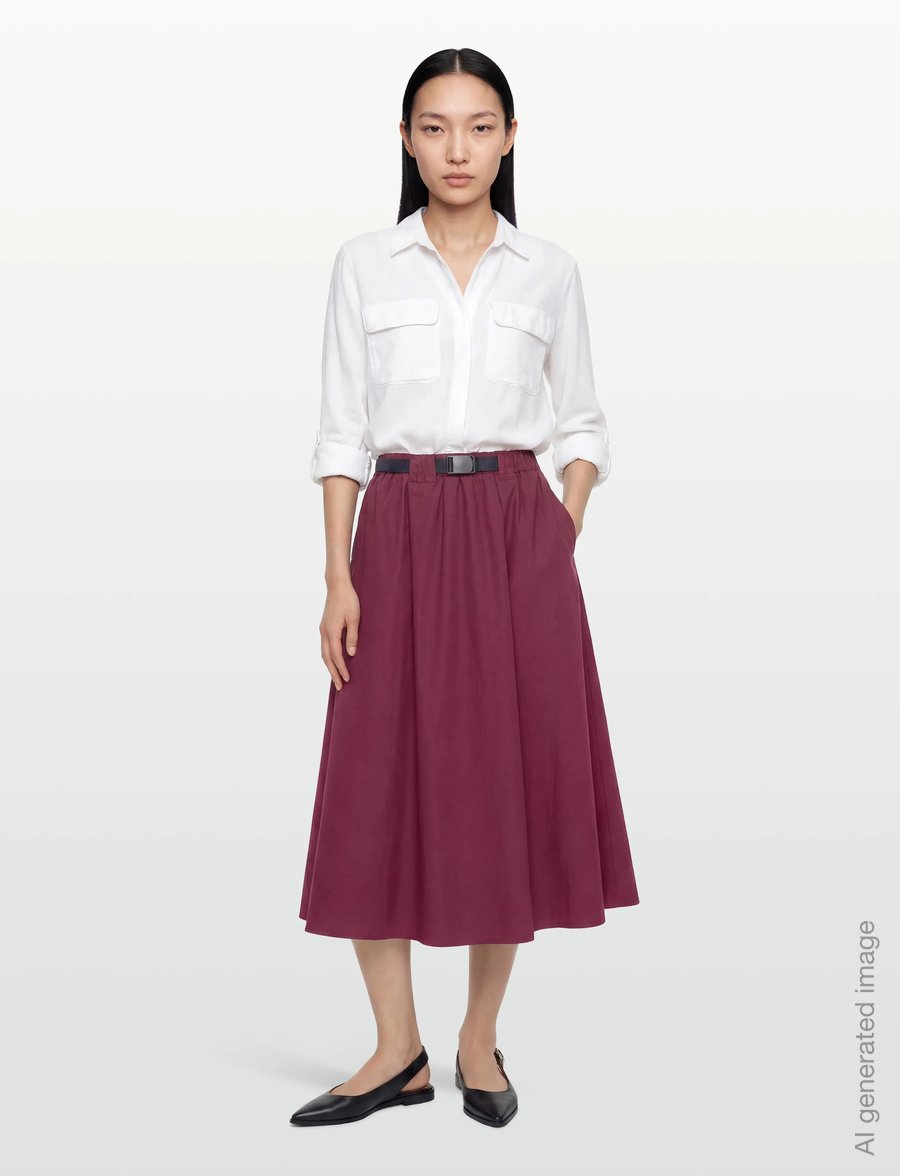 United Colors of Benetton - SKIRT - midi-röcke - brown - 0