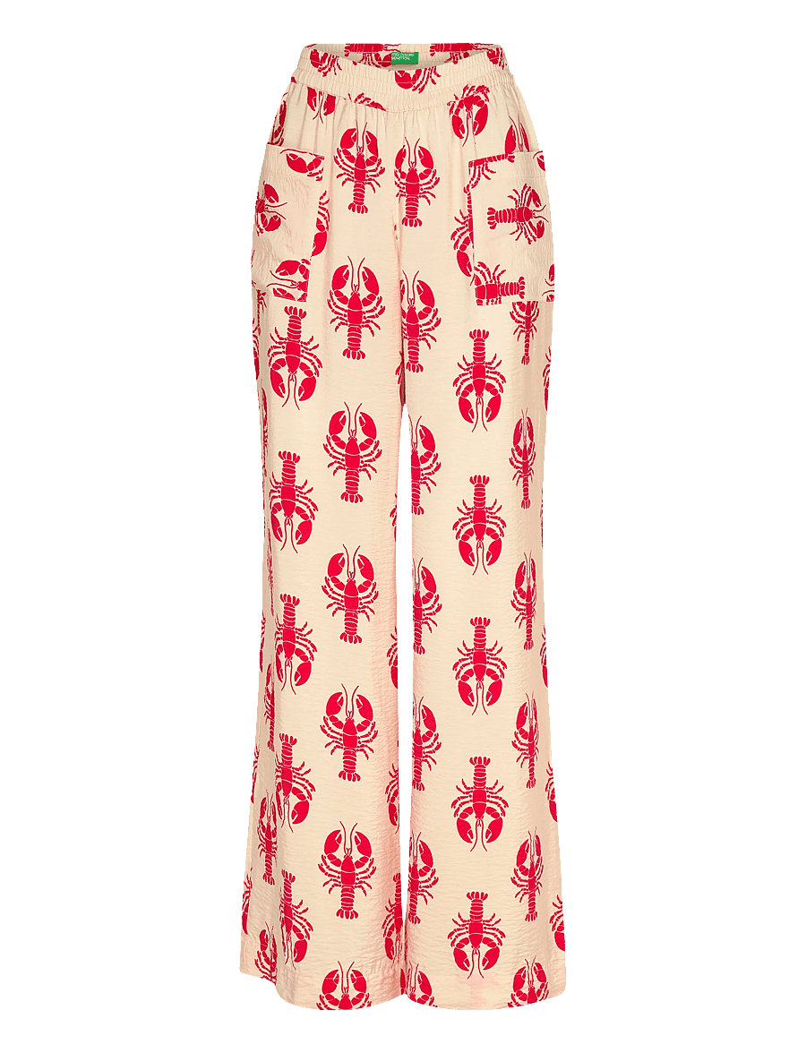 United Colors of Benetton - TROUSERS - pantalons larges - multicolor - 0