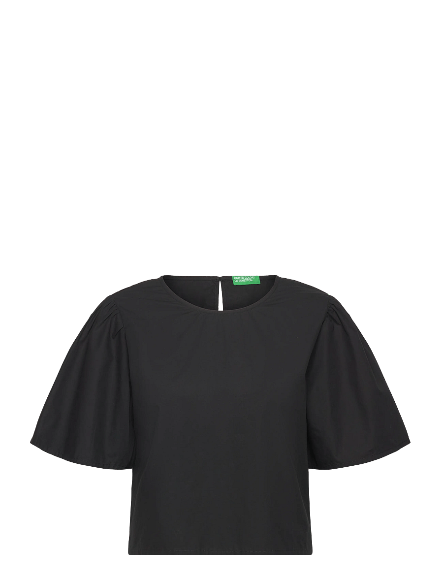 United Colors of Benetton - BLOUSE - blouses à manches courtes - black - 0