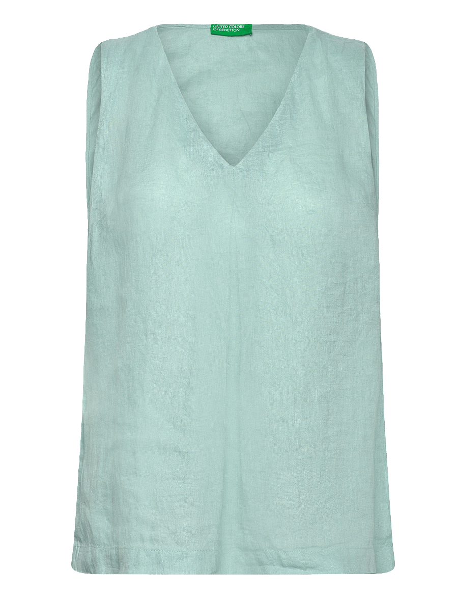 United Colors of Benetton - BLOUSE - Ærmeløse bluser - green - 0