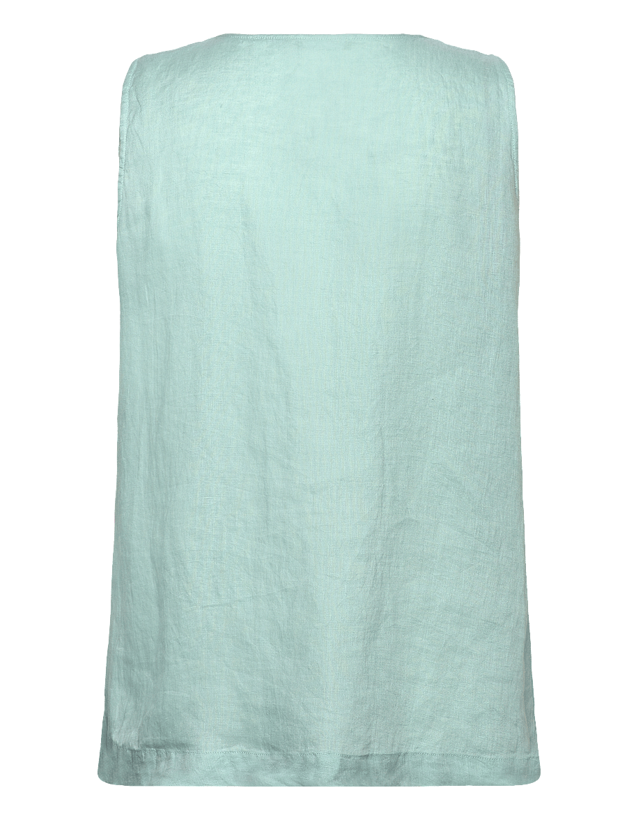 United Colors of Benetton - BLOUSE - Ærmeløse bluser - green - 1