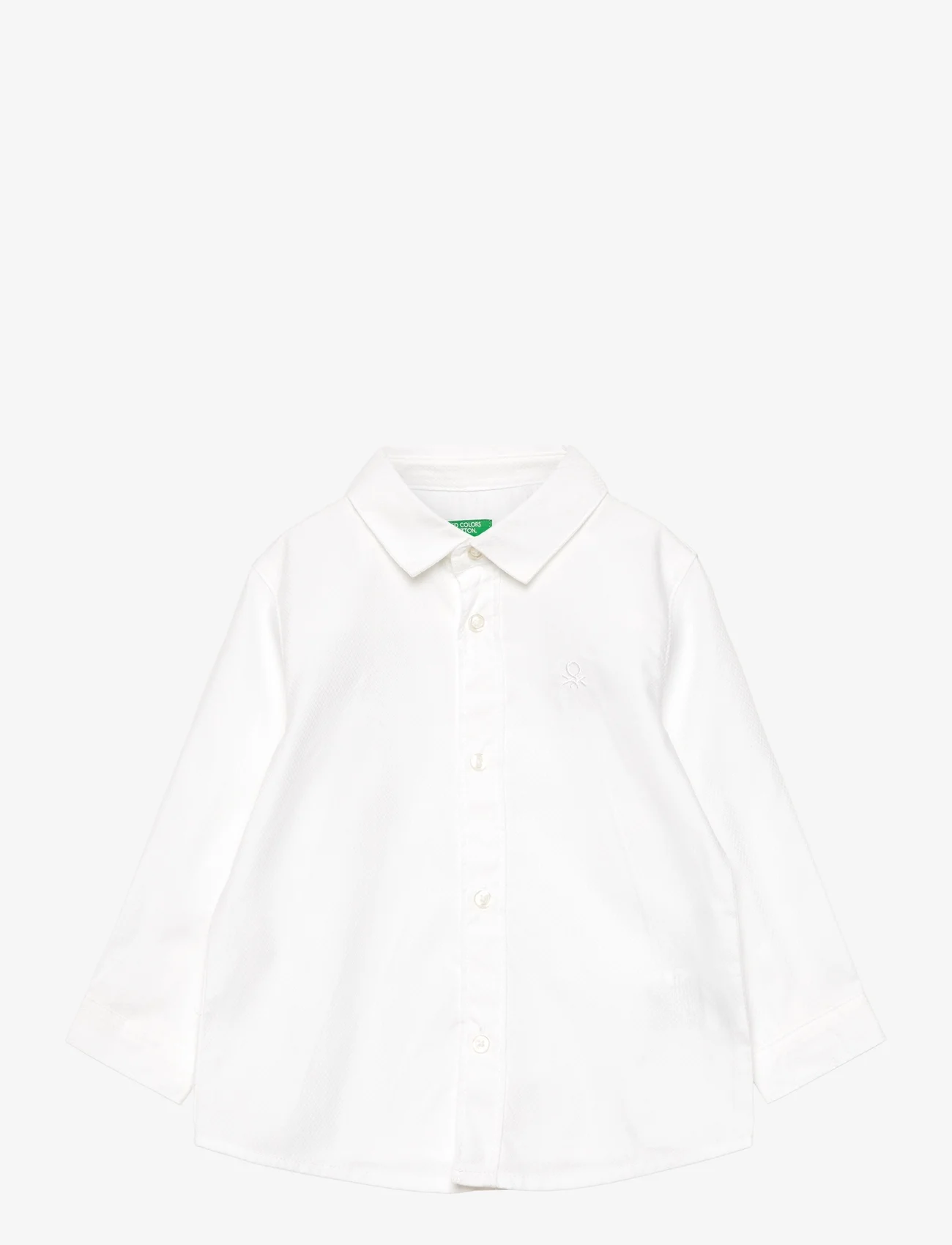 United Colors of Benetton - SHIRT - langärmlige hemden - optical white - 0