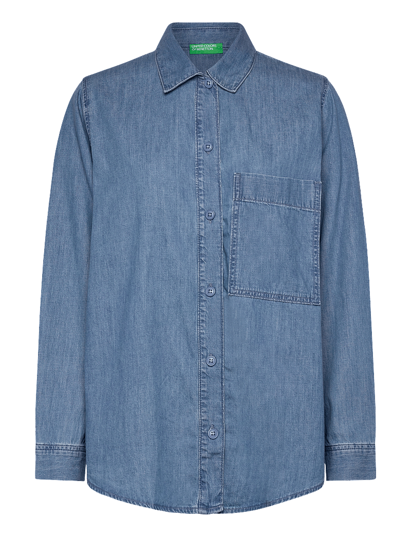 United Colors of Benetton - SHIRT - långärmade skjortor - blue - 0