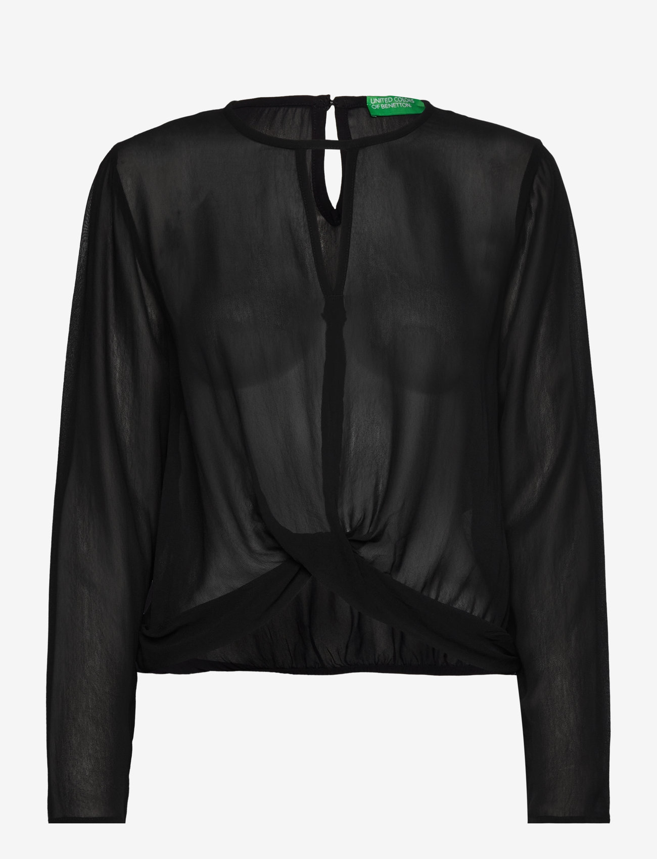 United Colors of Benetton - BLOUSE - langärmlige blusen - black - 0