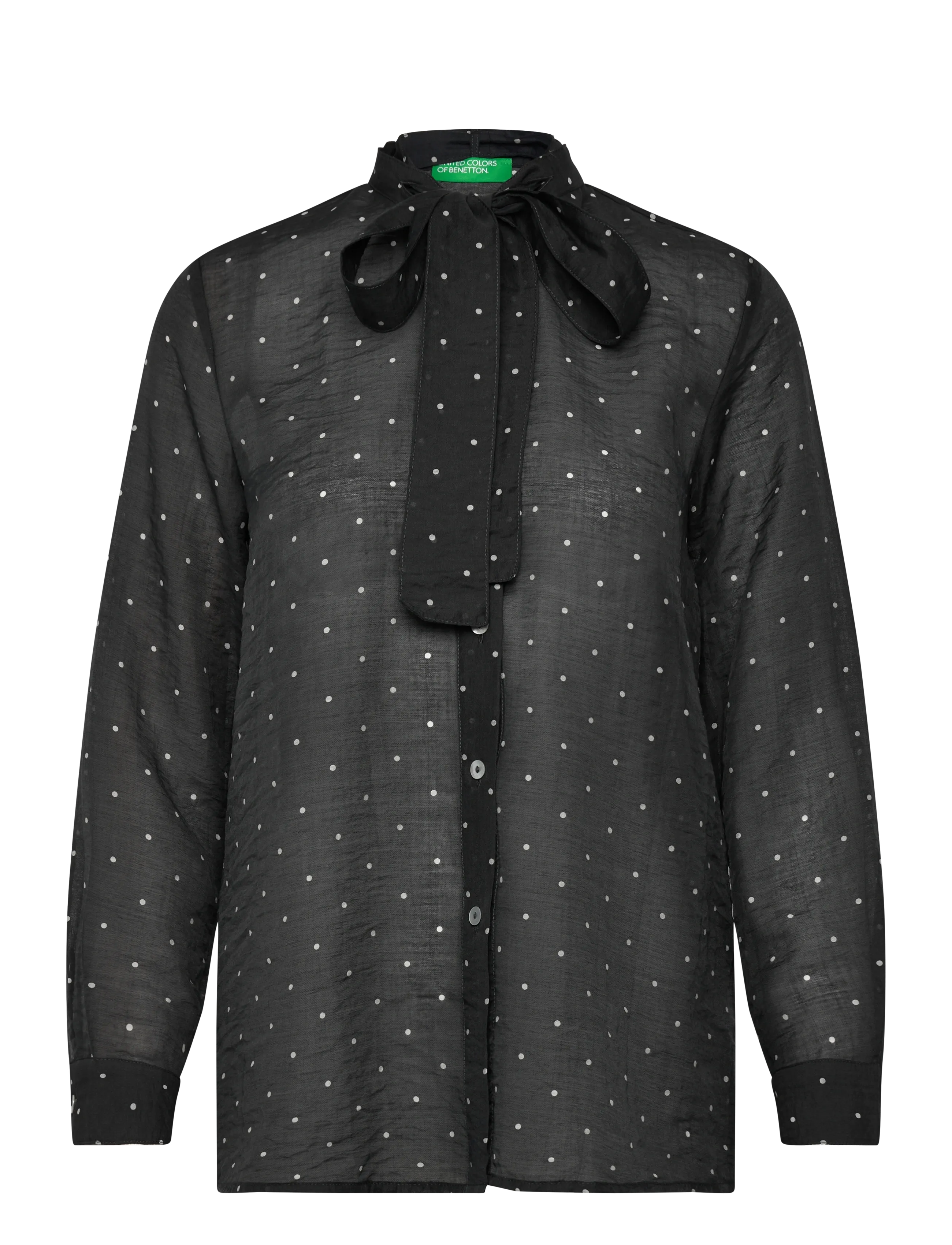 UNITED COLORS OF BENETTON Shirt Schwarz - L - Damen