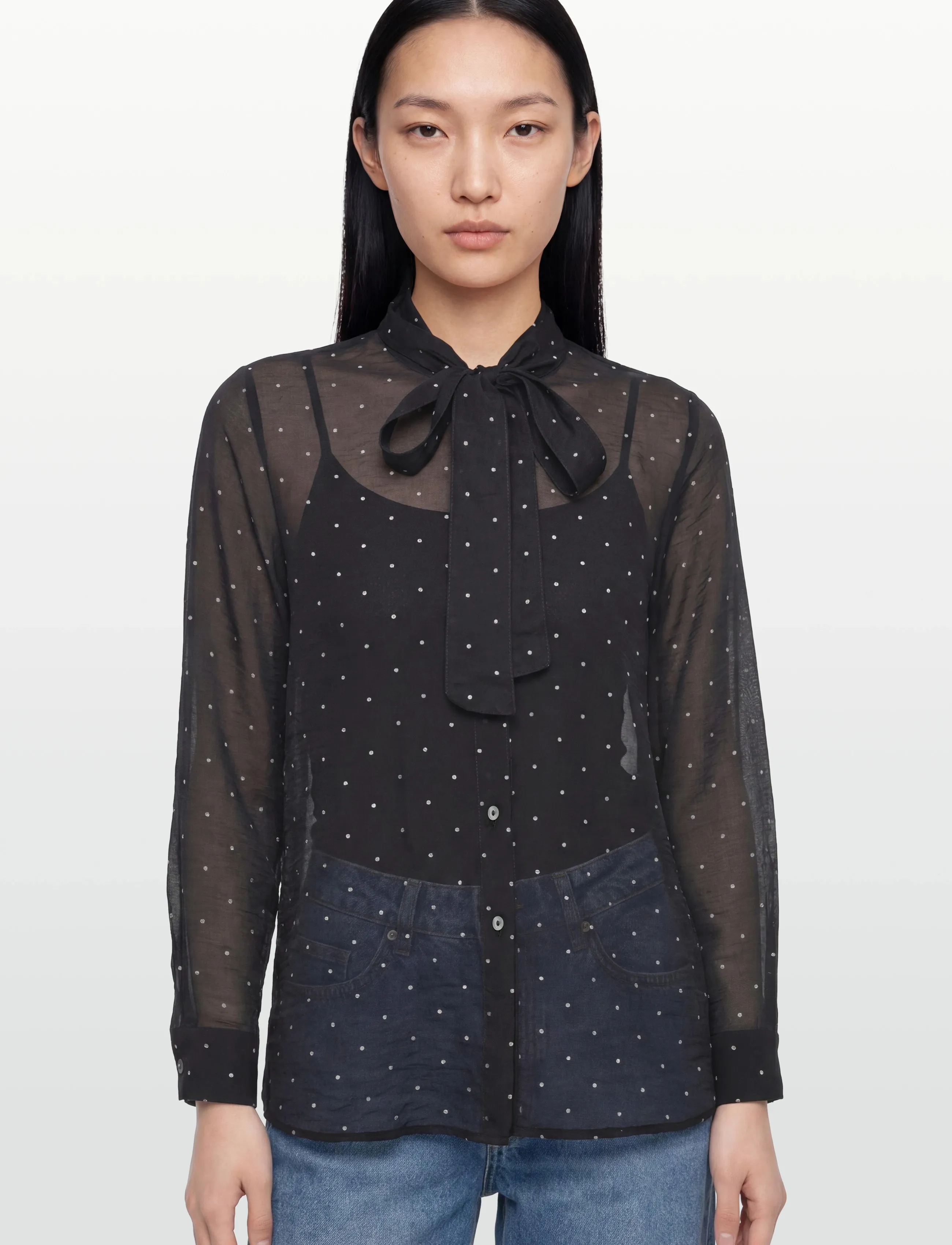 United Colors of Benetton - SHIRT - blouses à manches longues - black - 3